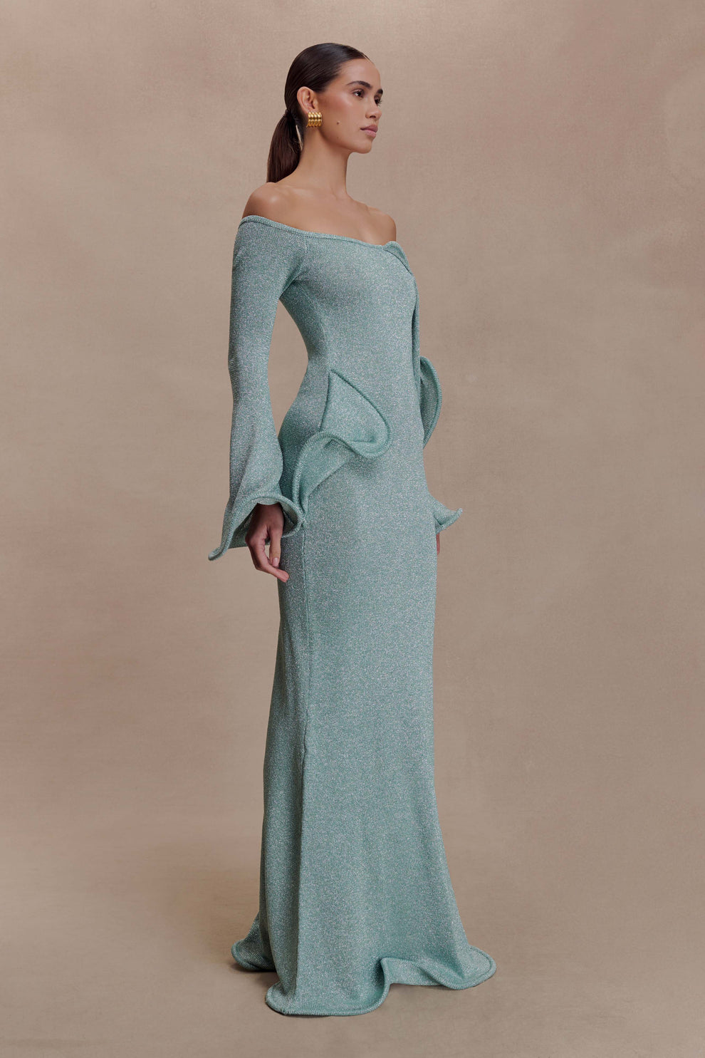 Sexy off-the-Shoulder Loose Long Sleeve Dress