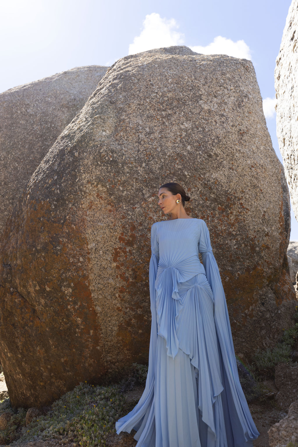 Waterfall Dress Floor Length