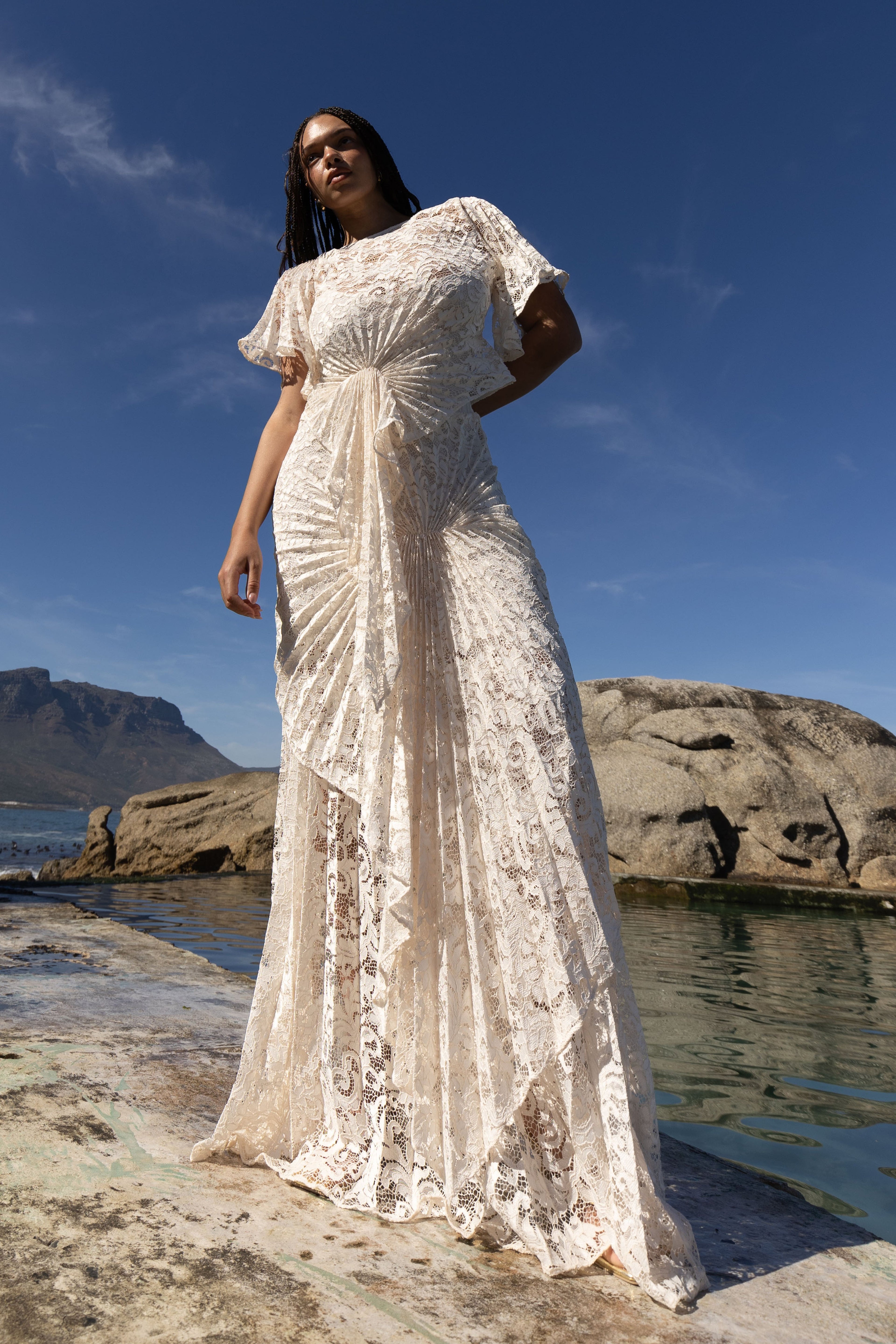 Cascade Dress Floor Length