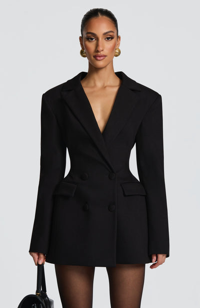 Long Sleeve Long Professional Style Button Coat Dress