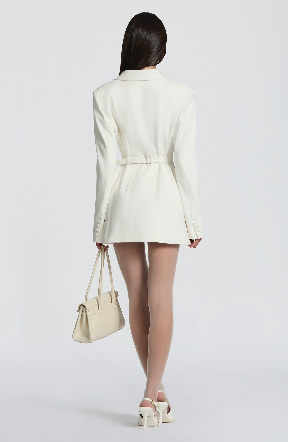 Long Sleeve Long Professional Style Button Coat Dress