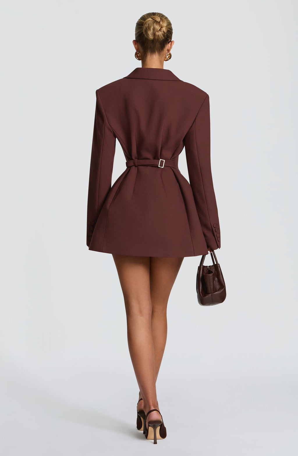 Long Sleeve Long Professional Style Button Coat Dress