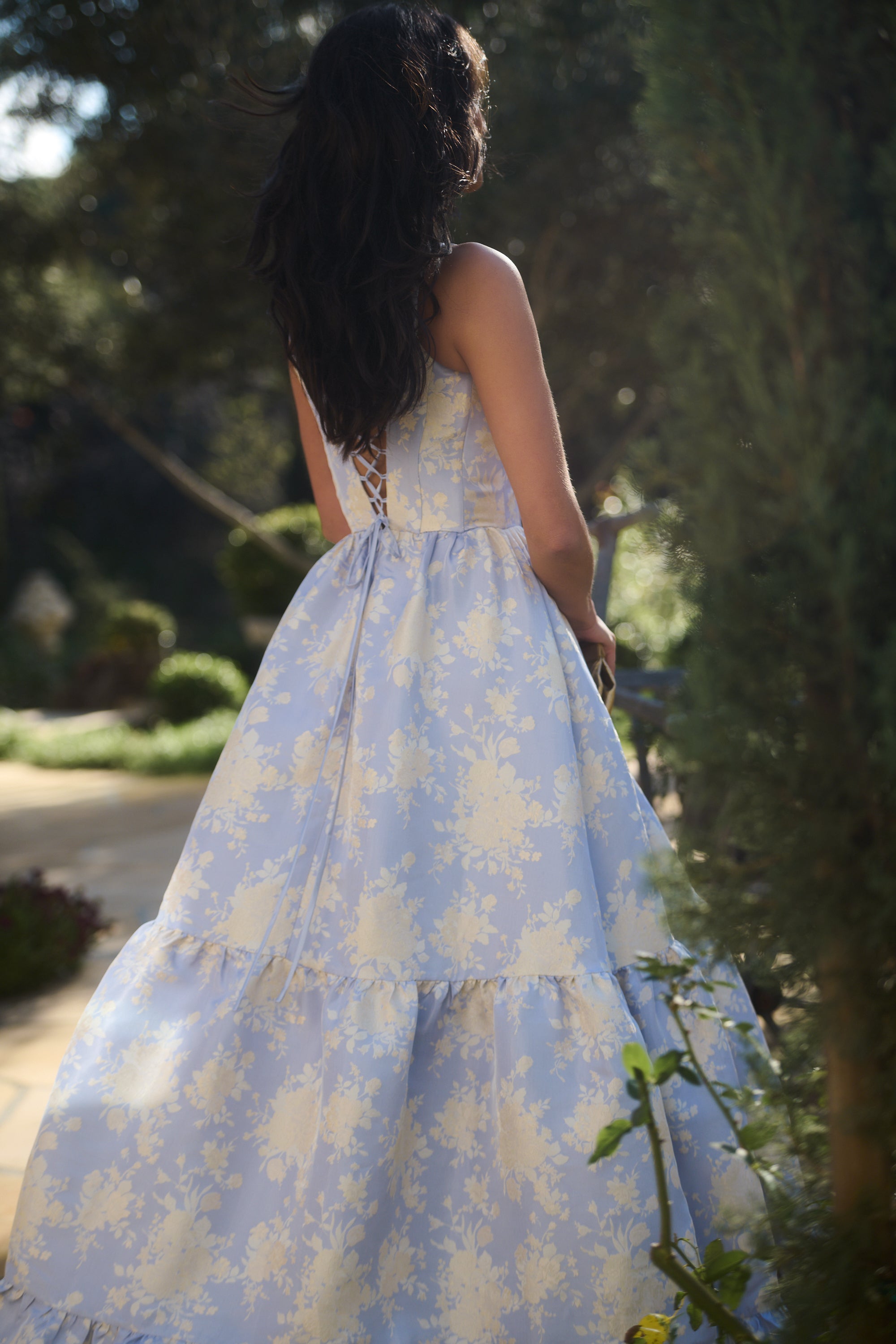 The Avery Dress in Bonnet Blue Windsor