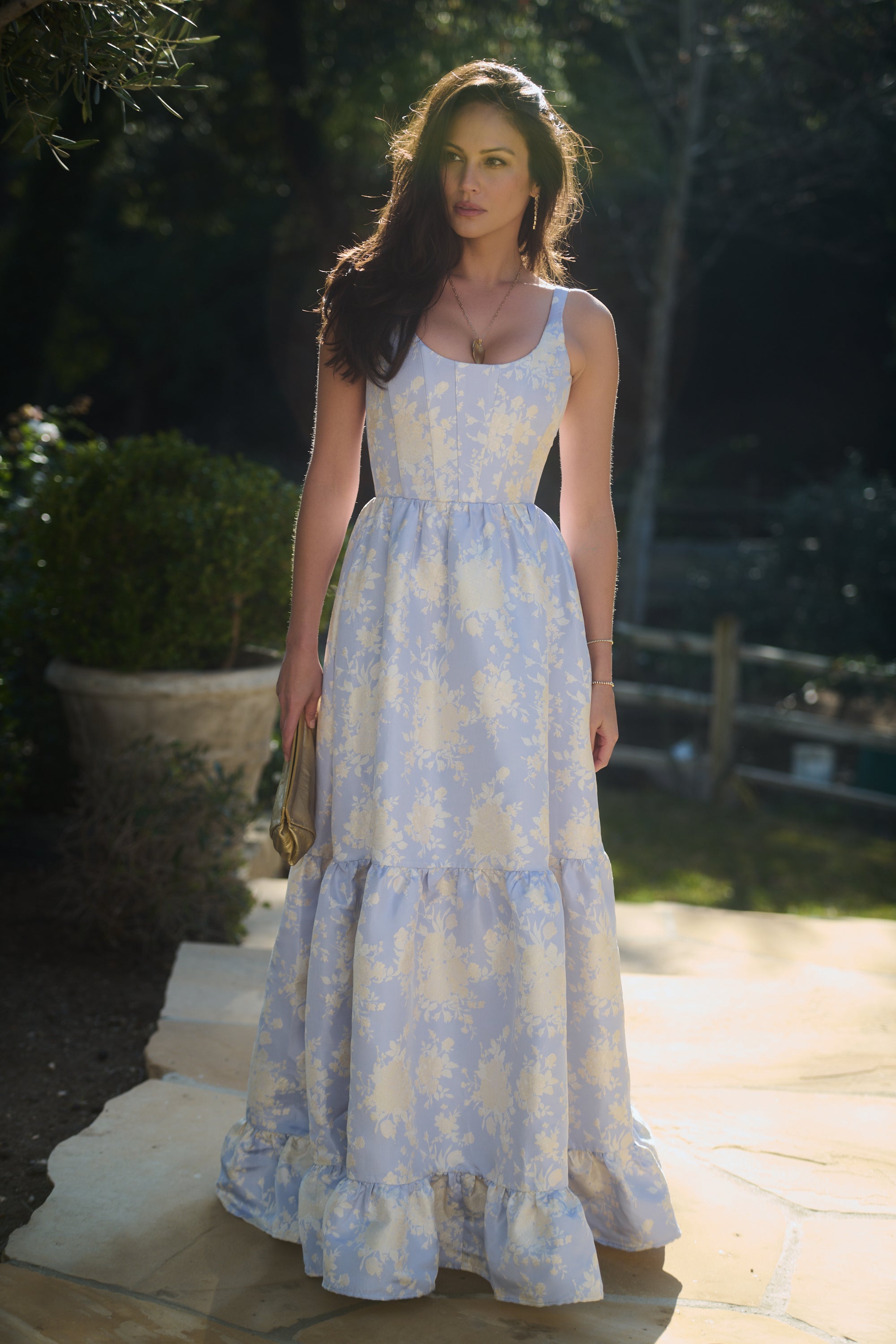 The Avery Dress in Bonnet Blue Windsor