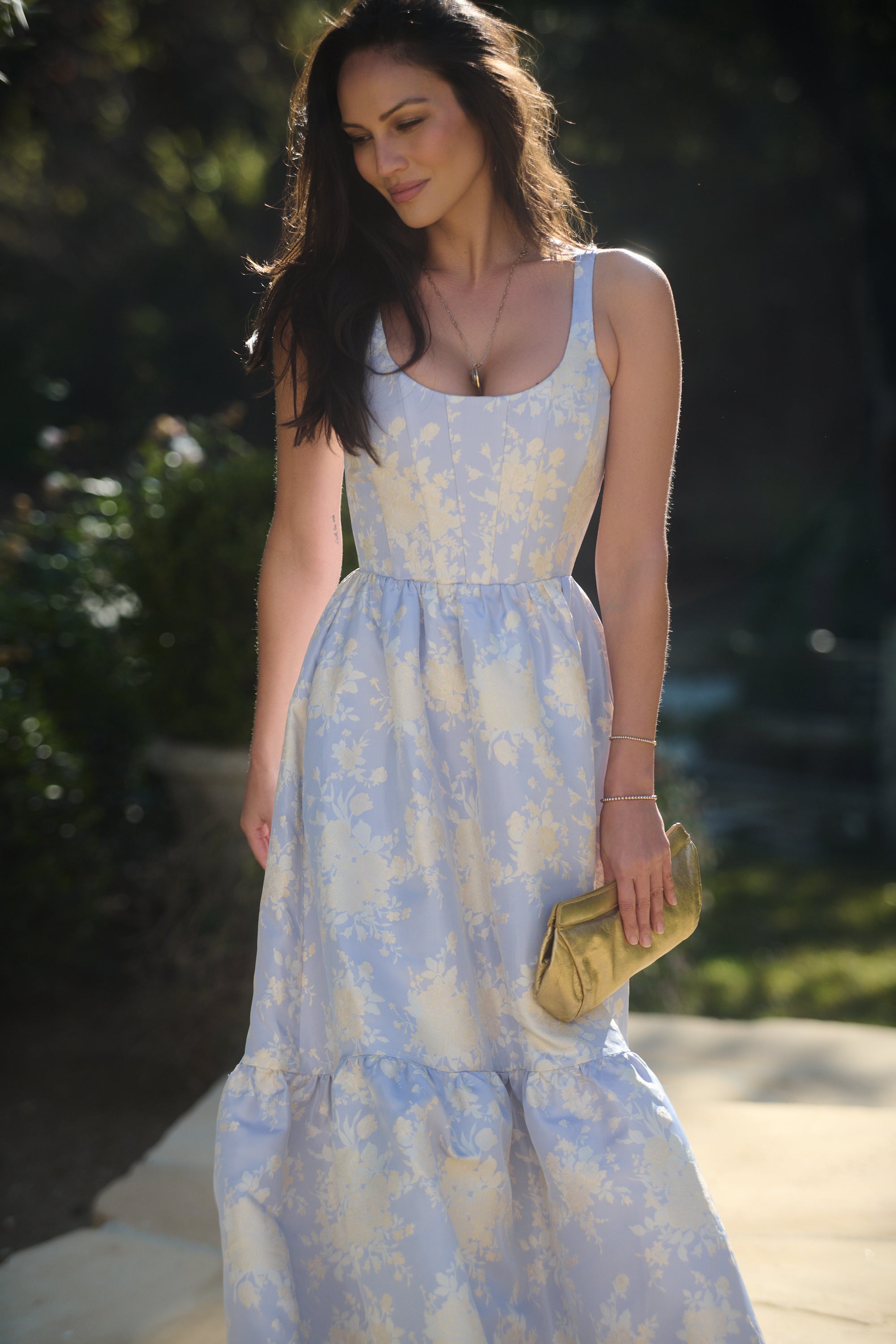 The Avery Dress in Bonnet Blue Windsor