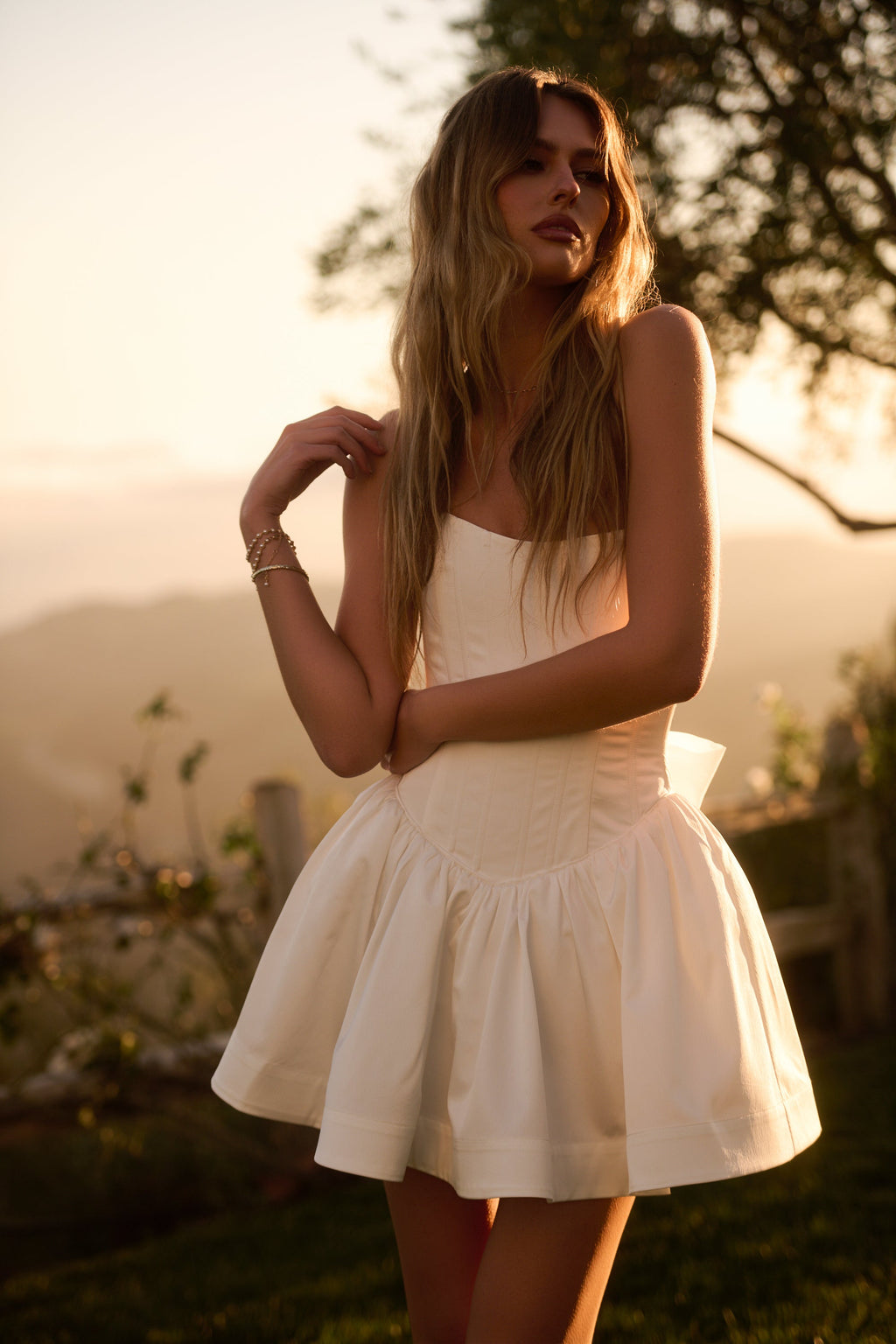 The Callie Dress in White