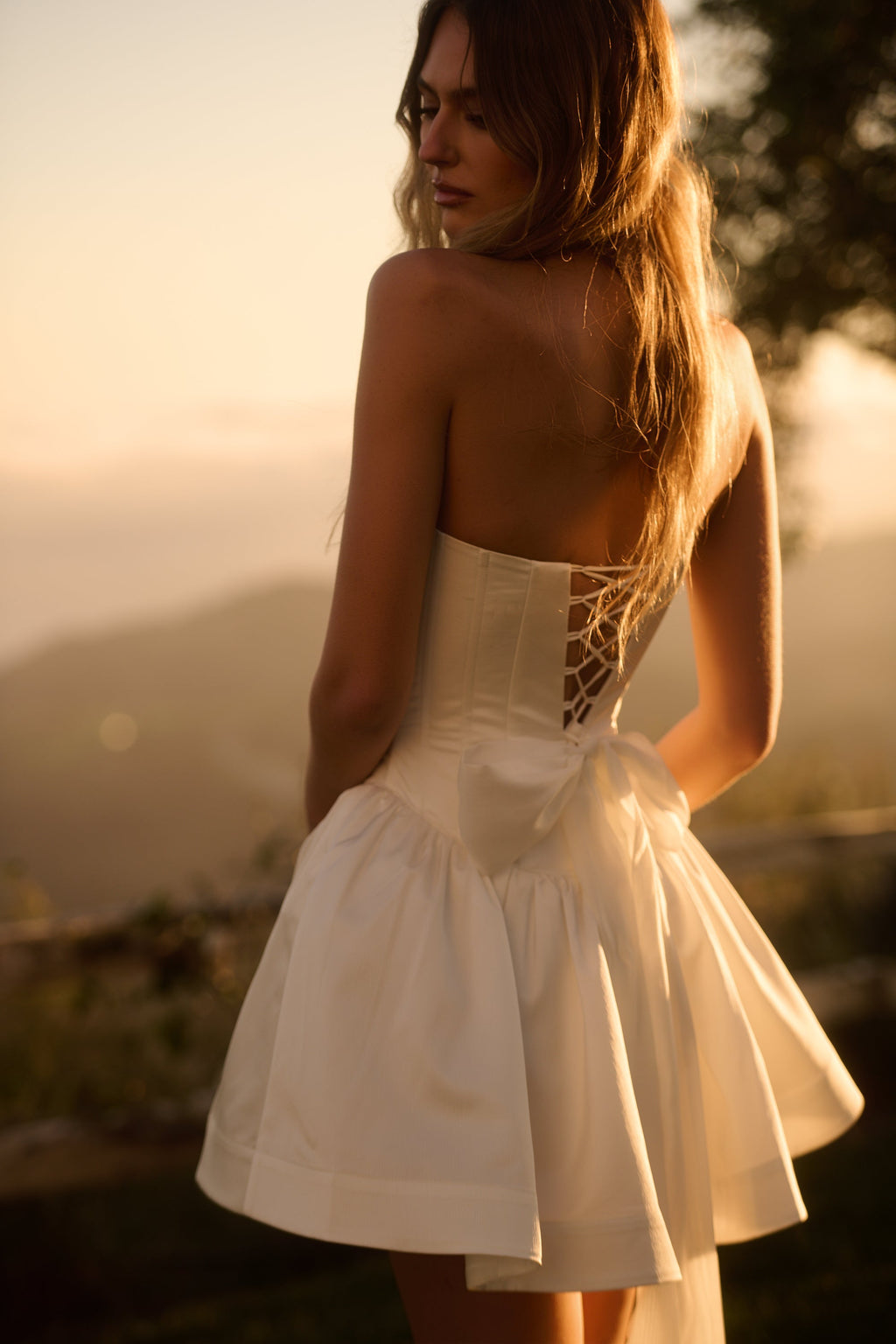 The Callie Dress in White