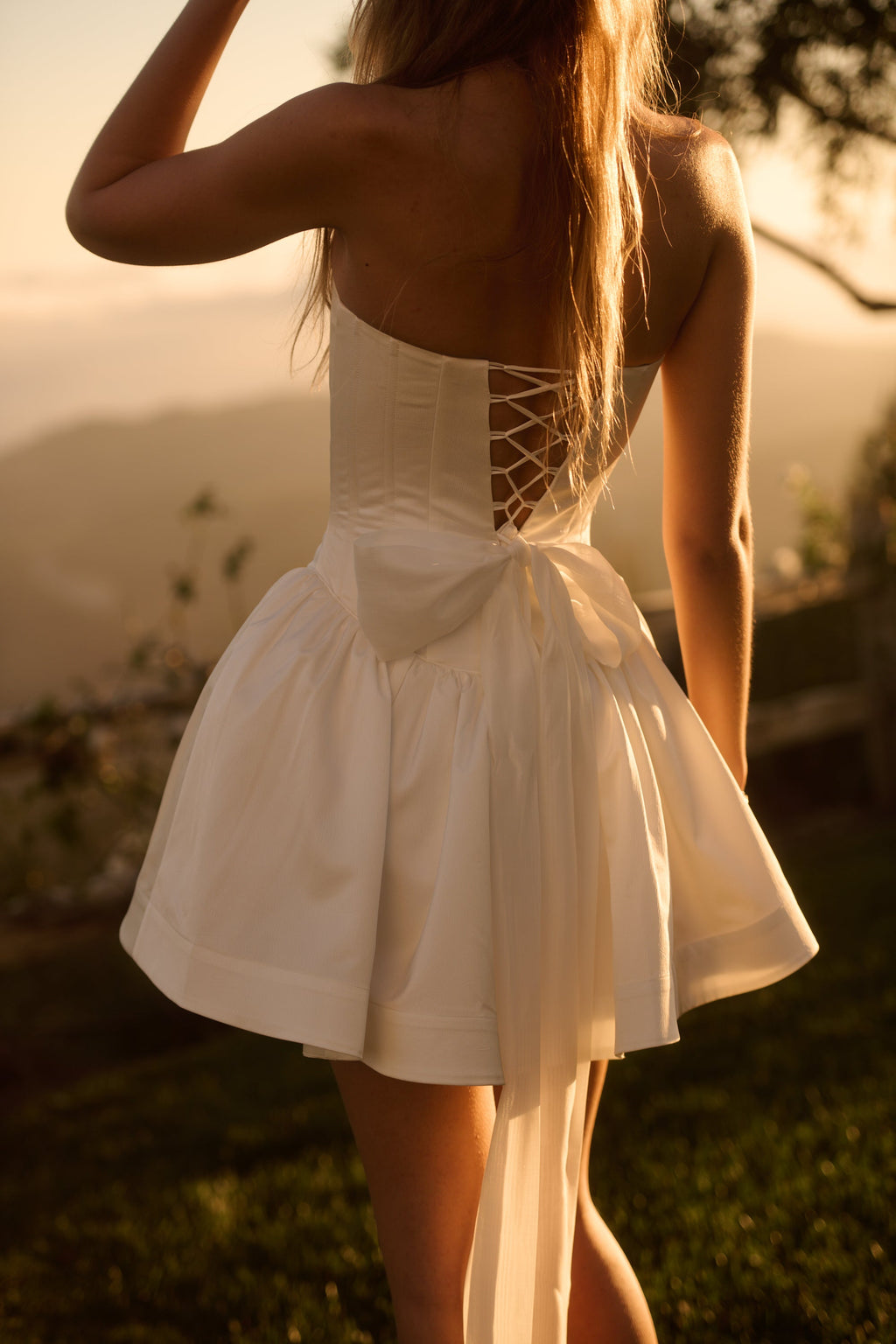 The Callie Dress in White