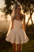 The Callie Dress in White