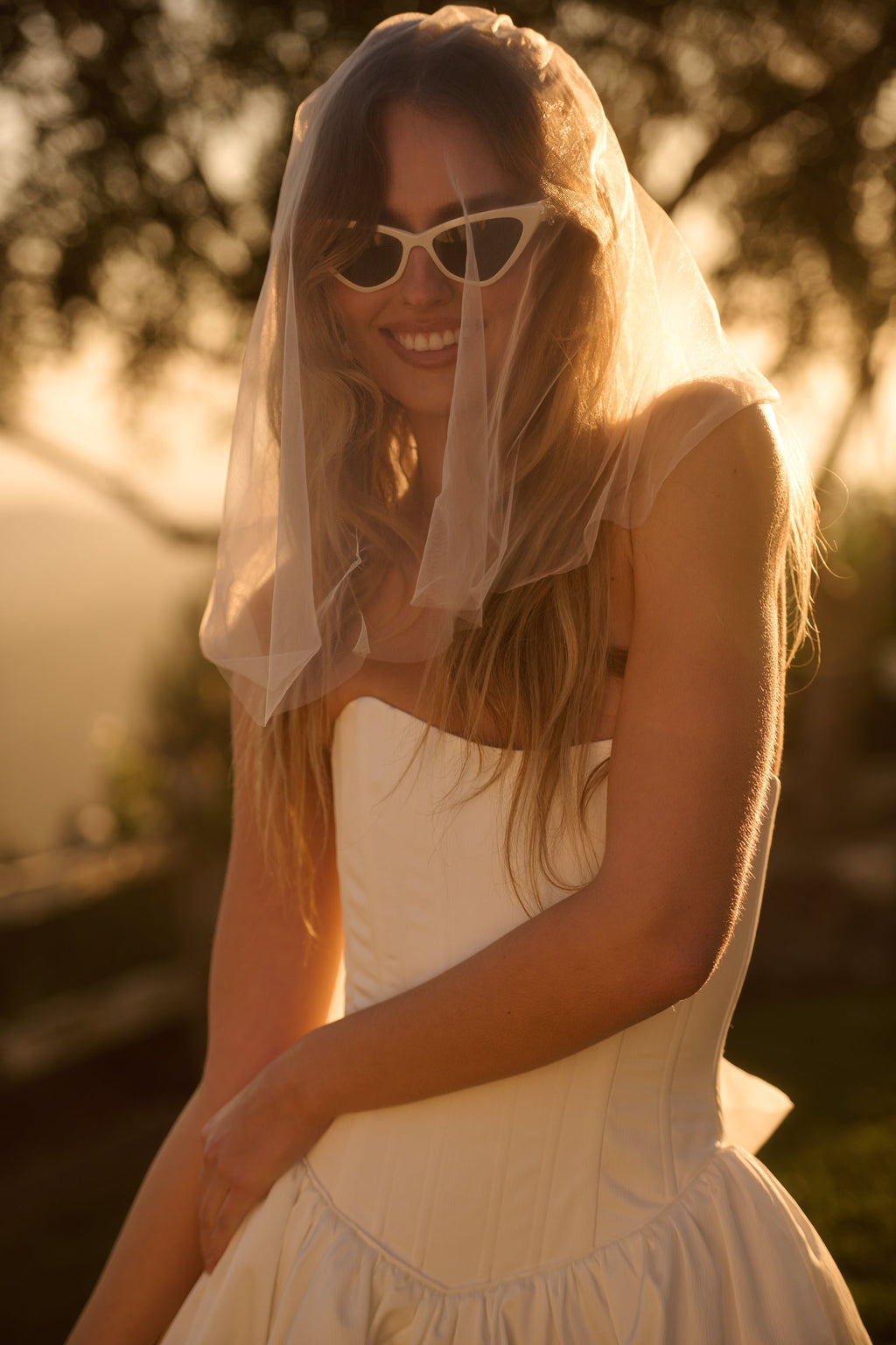 The Callie Dress in White
