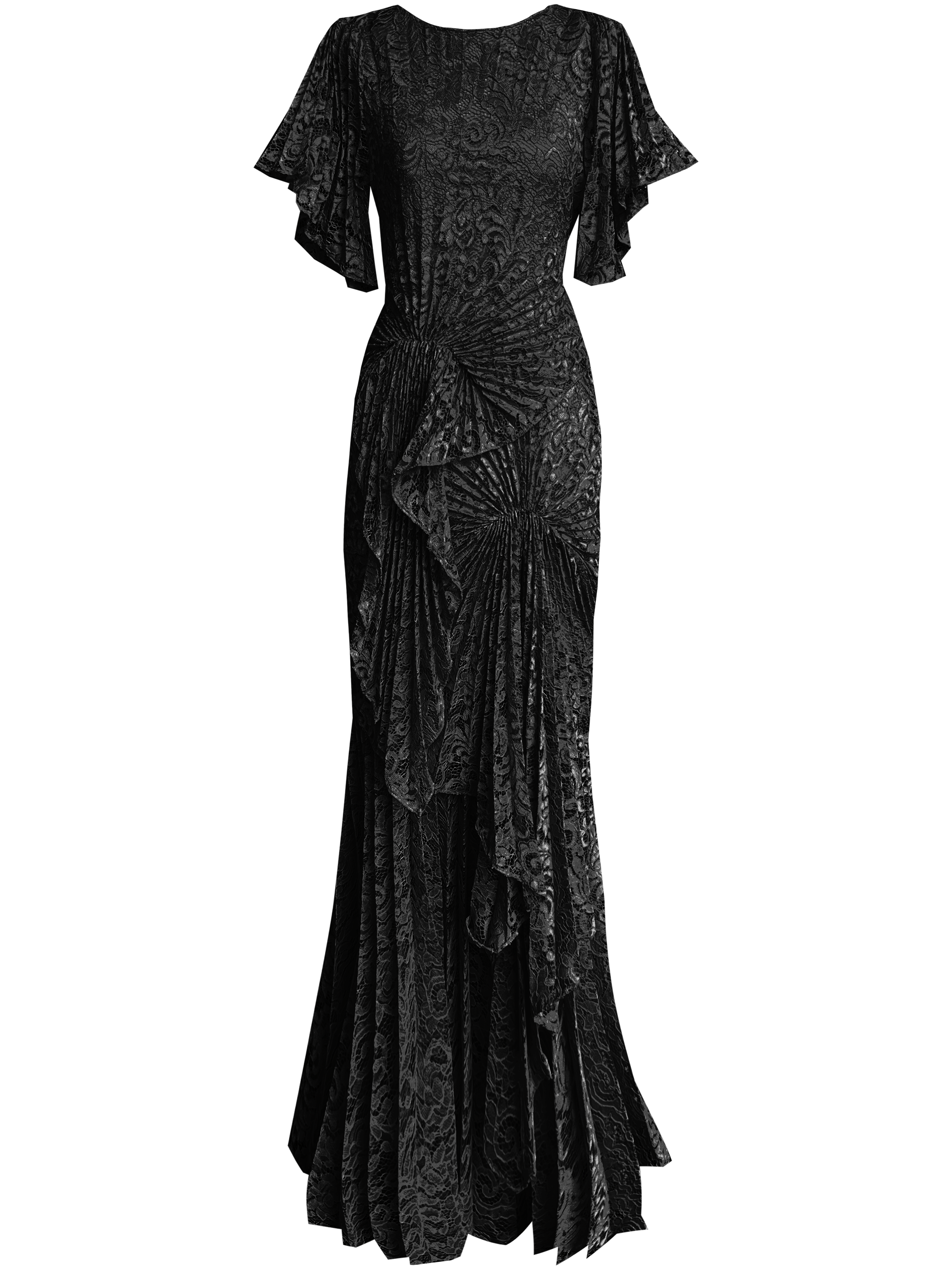 Cascade Dress Floor Length