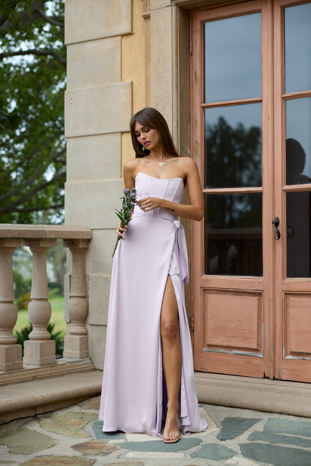 The Cecilia Dress in Lavender Fog