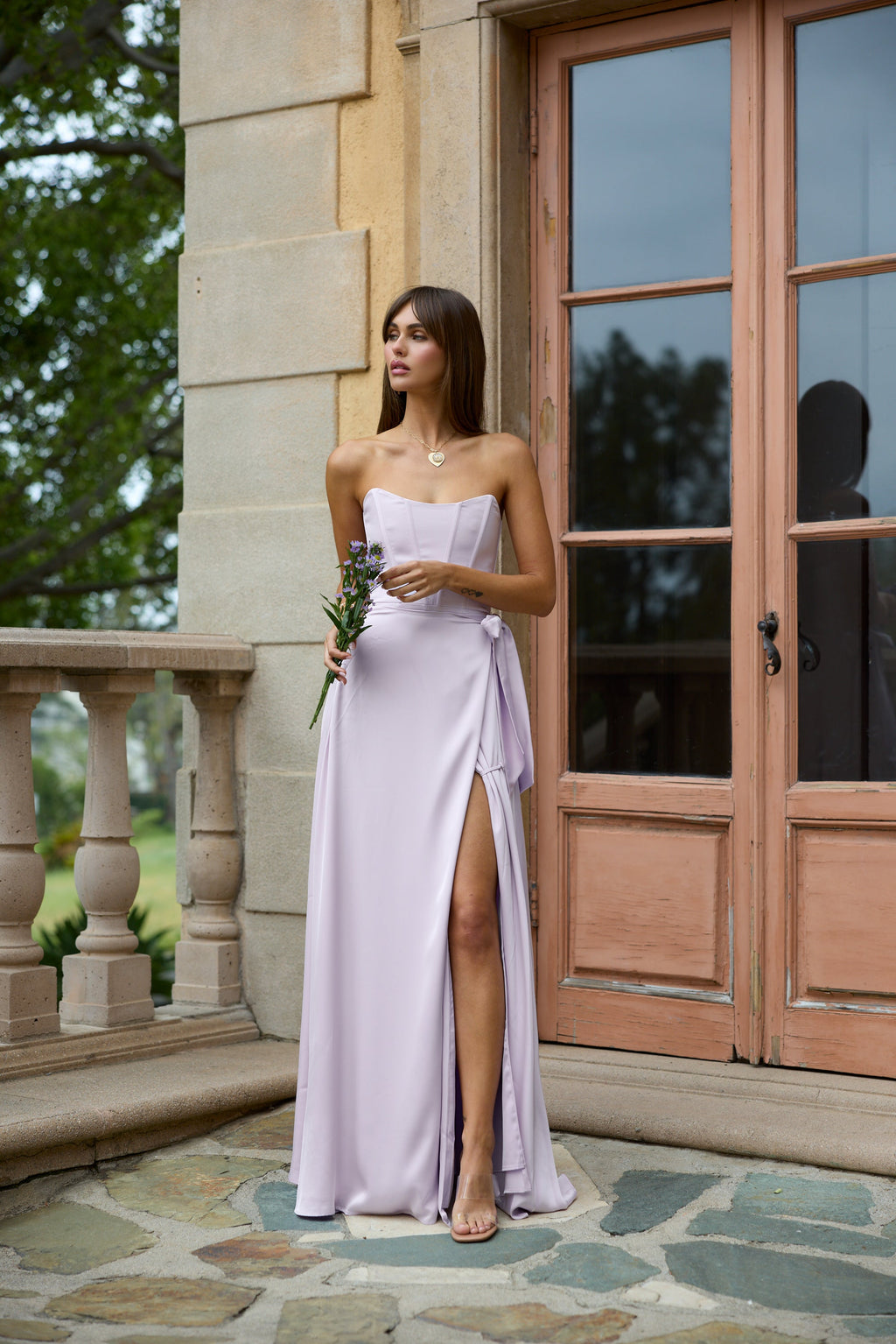 The Cecilia Dress in Lavender Fog