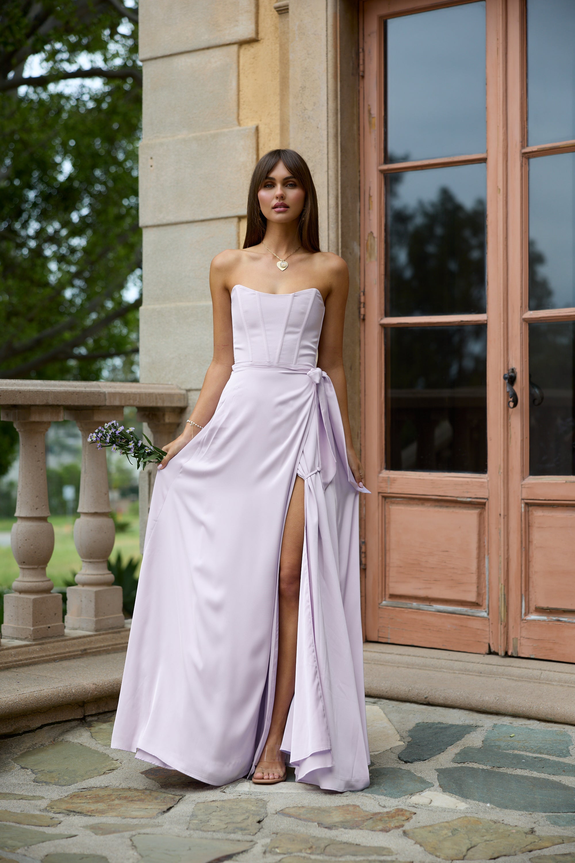 The Cecilia Dress in Lavender Fog