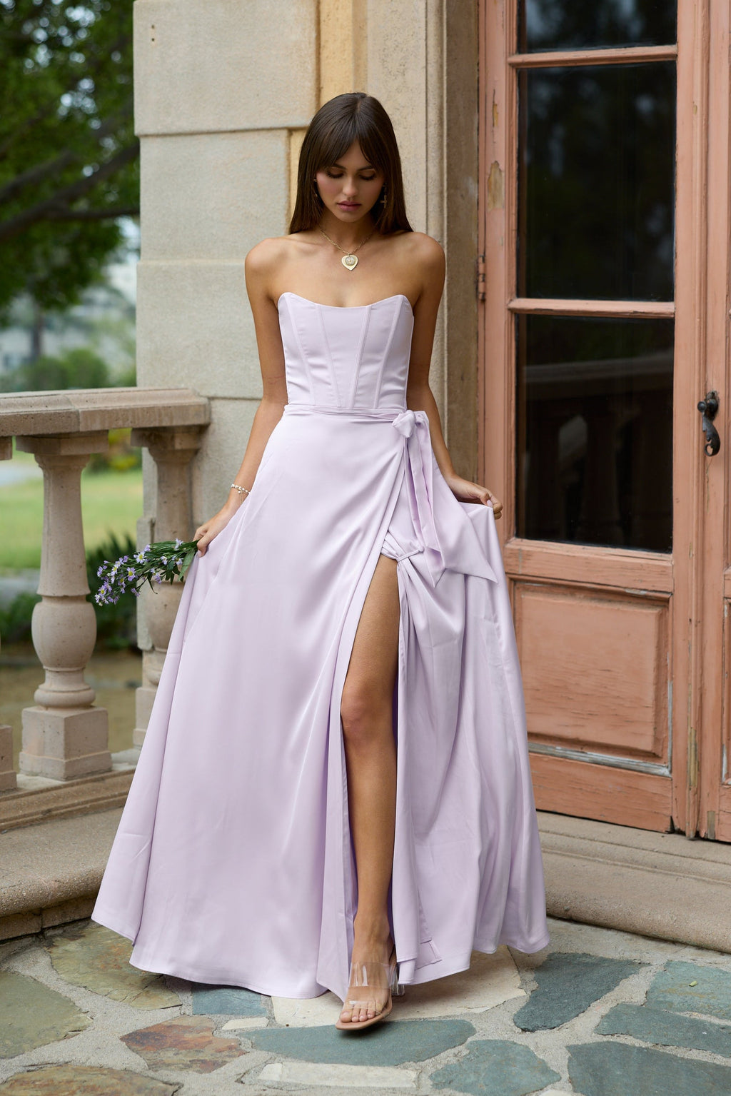 The Cecilia Dress in Lavender Fog
