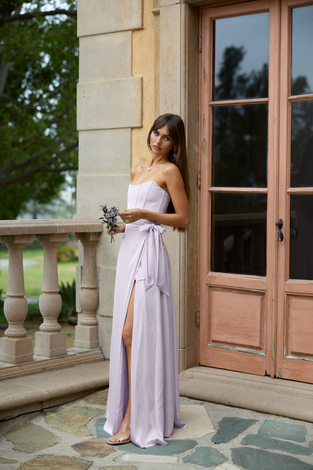 The Cecilia Dress in Lavender Fog