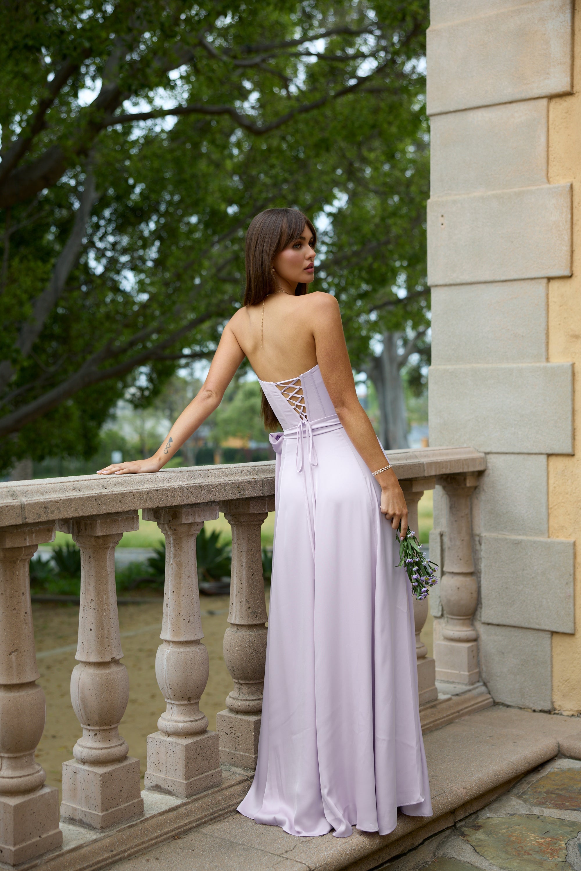 The Cecilia Dress in Lavender Fog