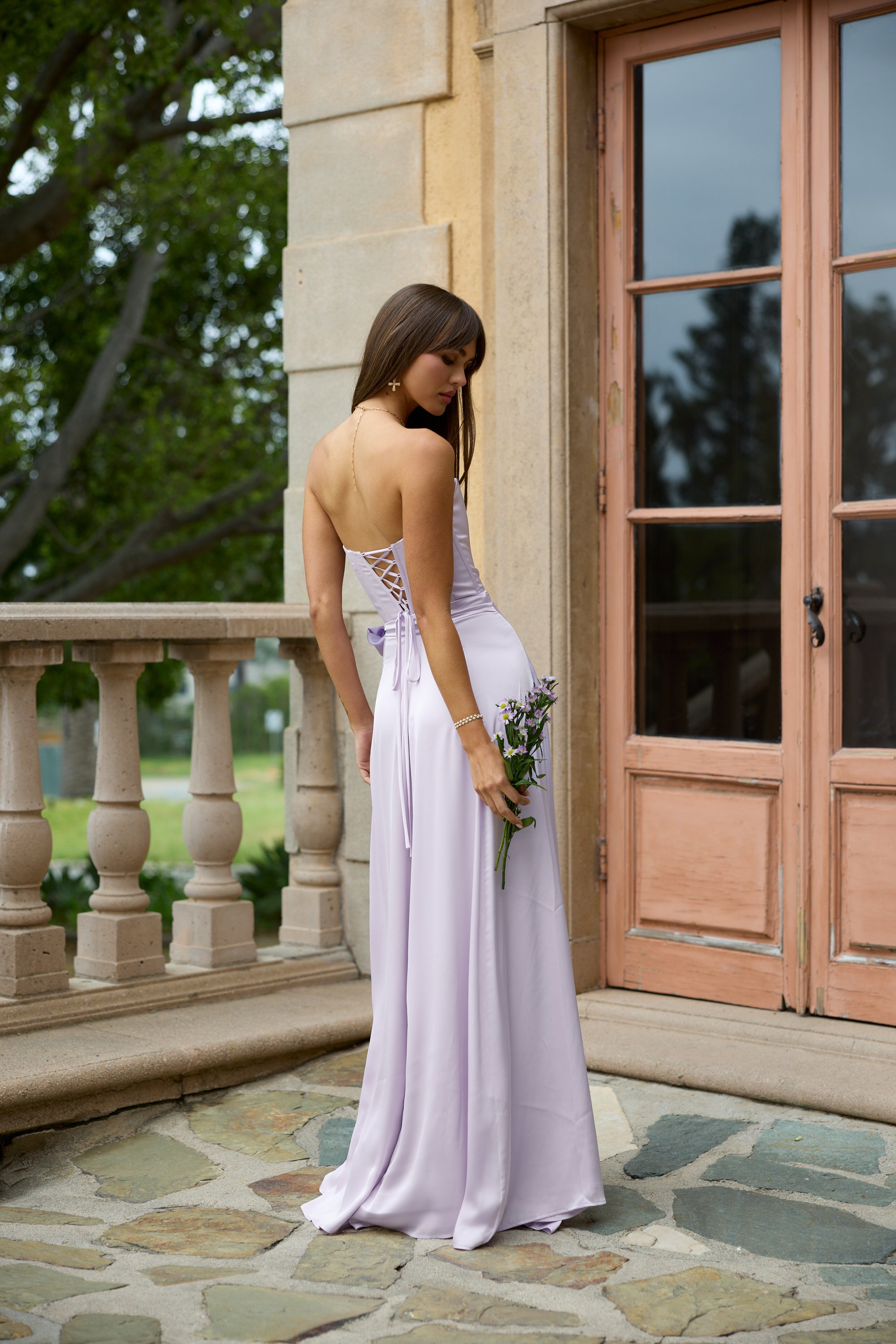 The Cecilia Dress in Lavender Fog