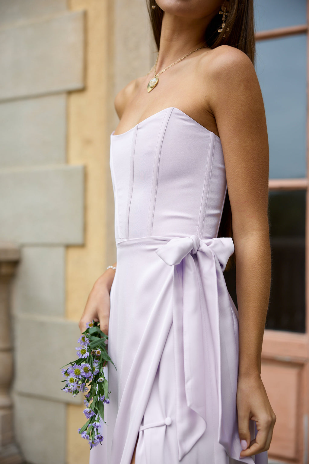 The Cecilia Dress in Lavender Fog