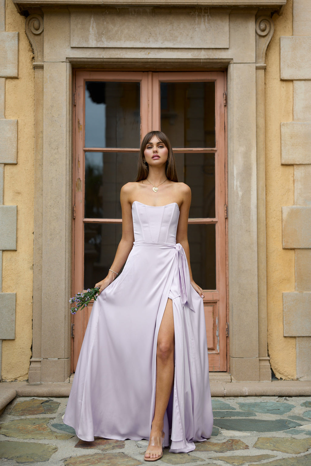 The Cecilia Dress in Lavender Fog