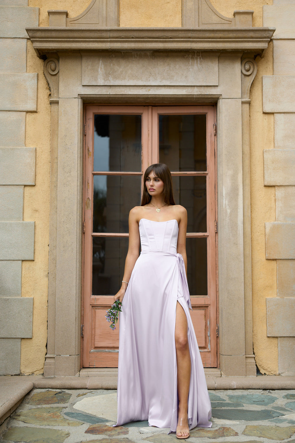 The Cecilia Dress in Lavender Fog