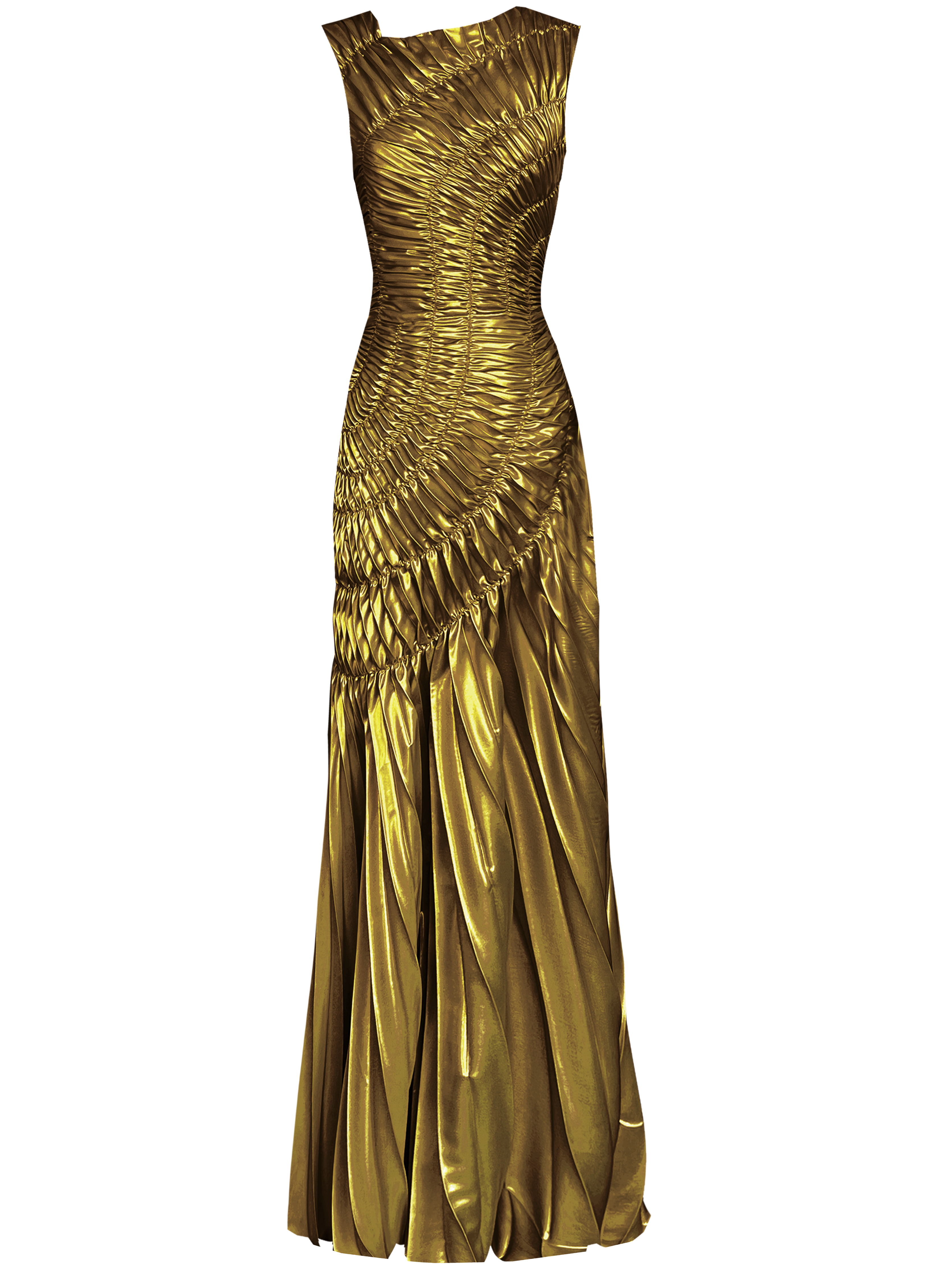 Fossil Dress Floor Length Metallic
