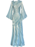 Fossilite Dress Floor Length Metallic