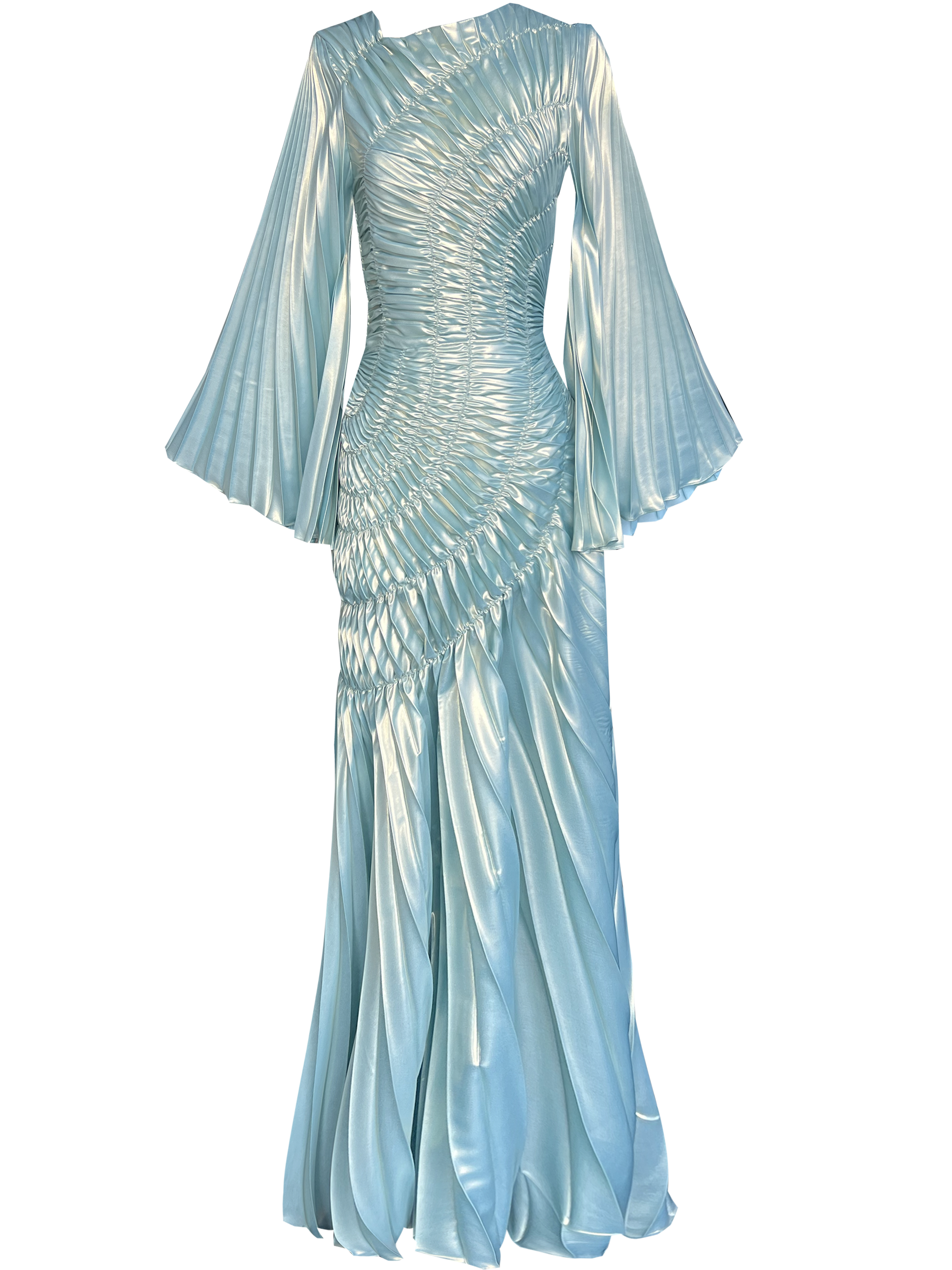 Fossilite Dress Floor Length Metallic