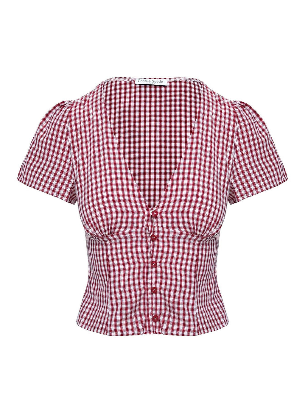 Isolda Top Red Gingham