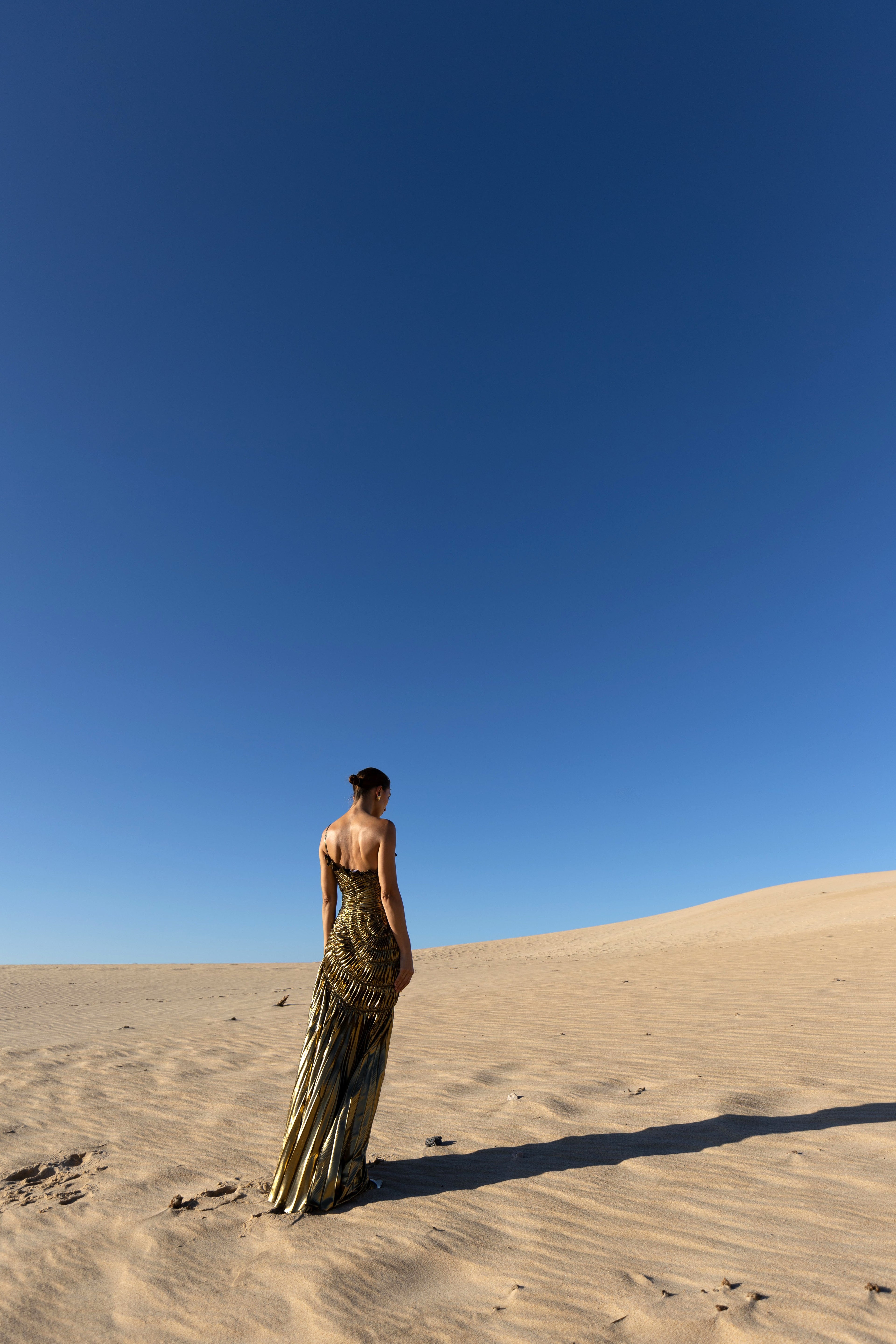 Impression Dress Floor Length Metallic