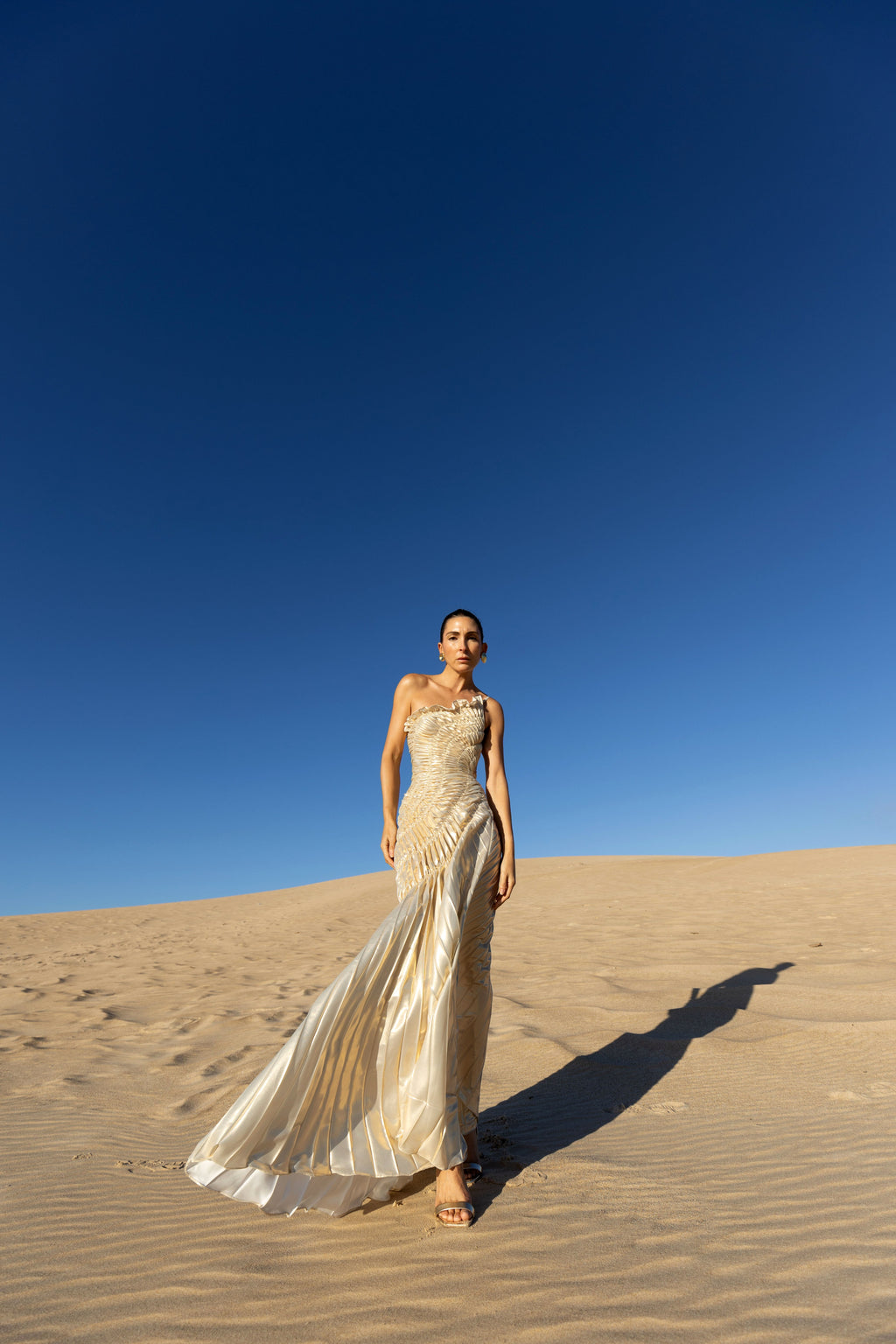 Impression Dress Floor Length Metallic