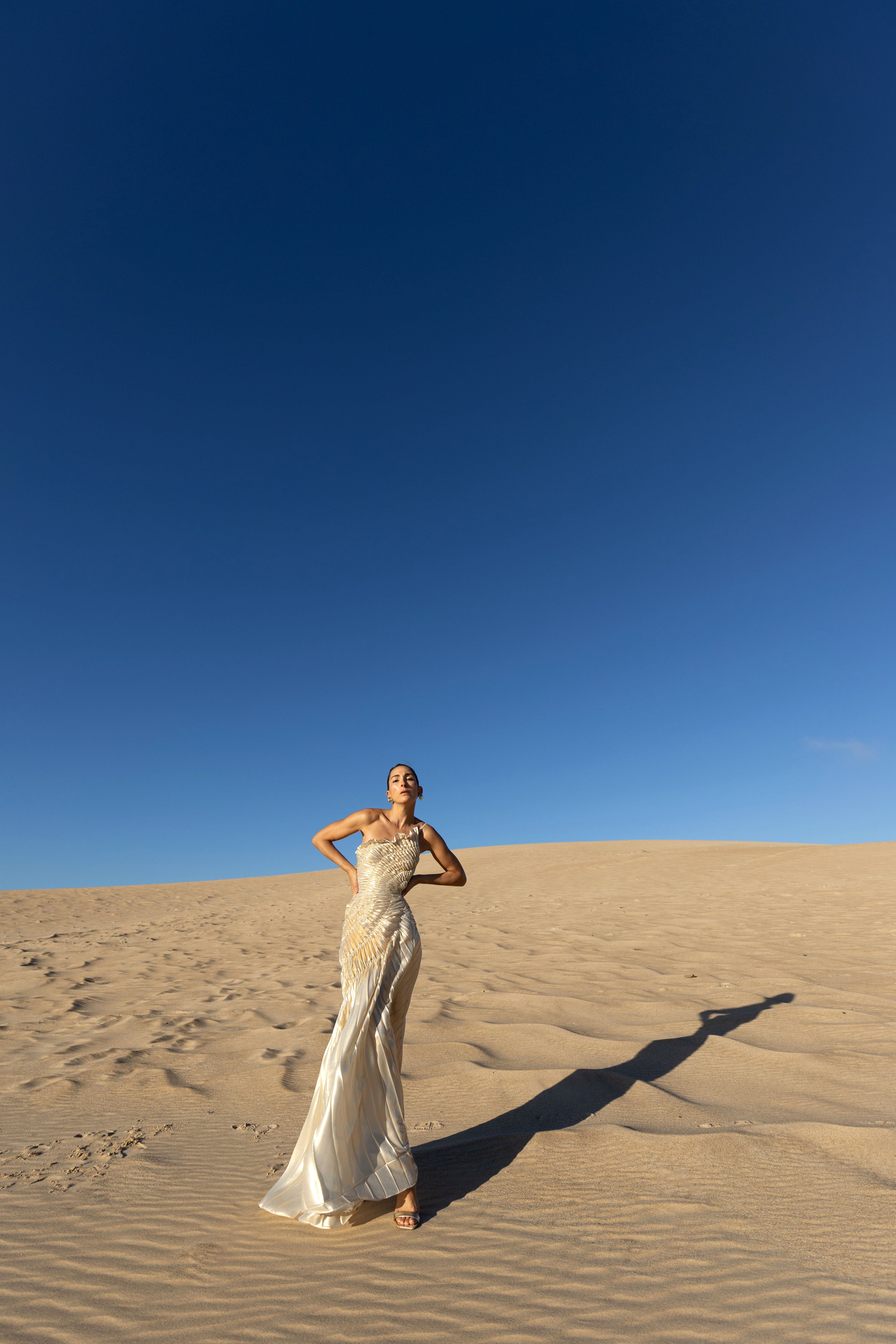 Impression Dress Floor Length Metallic