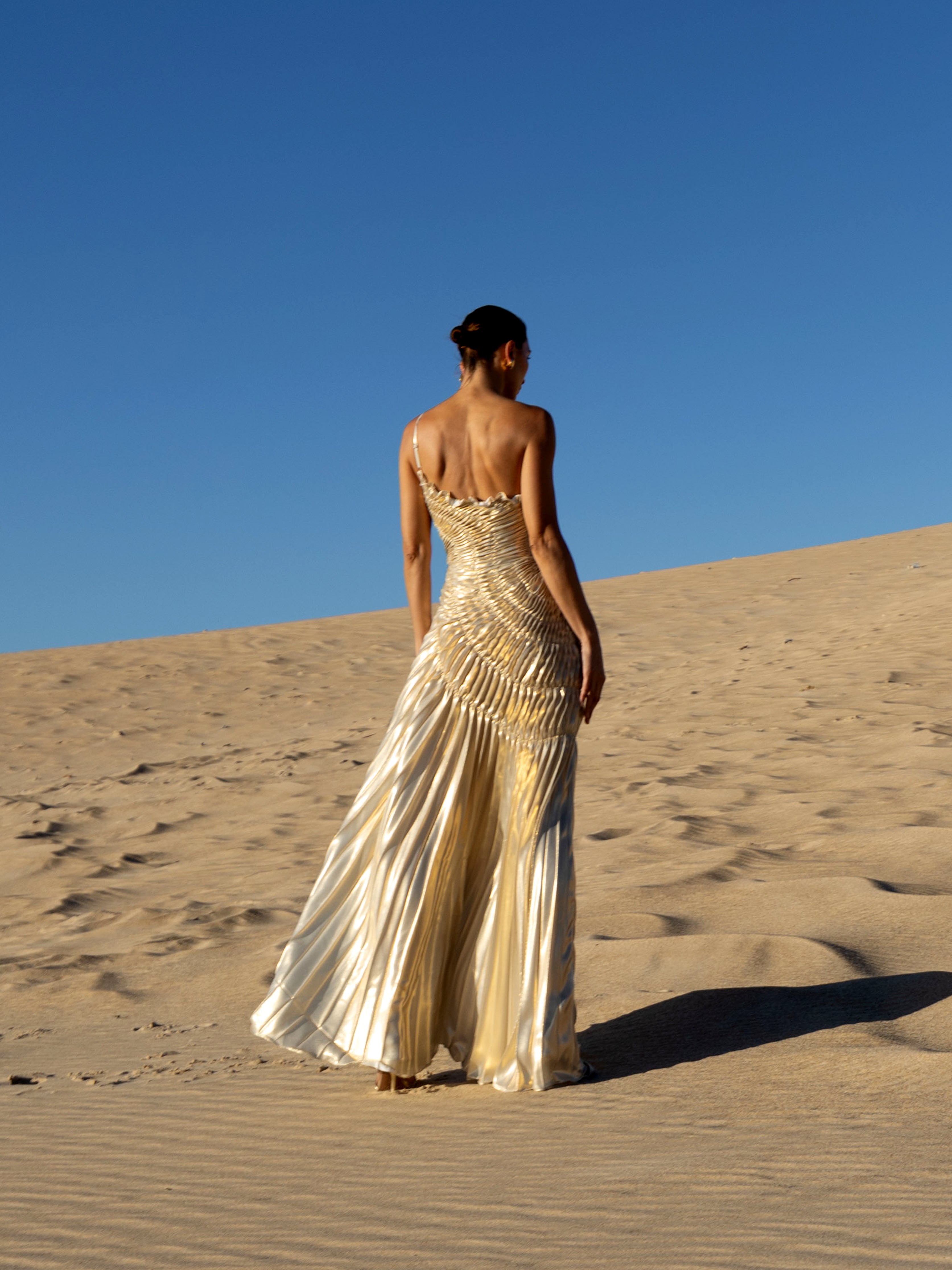Impression Dress Floor Length Metallic