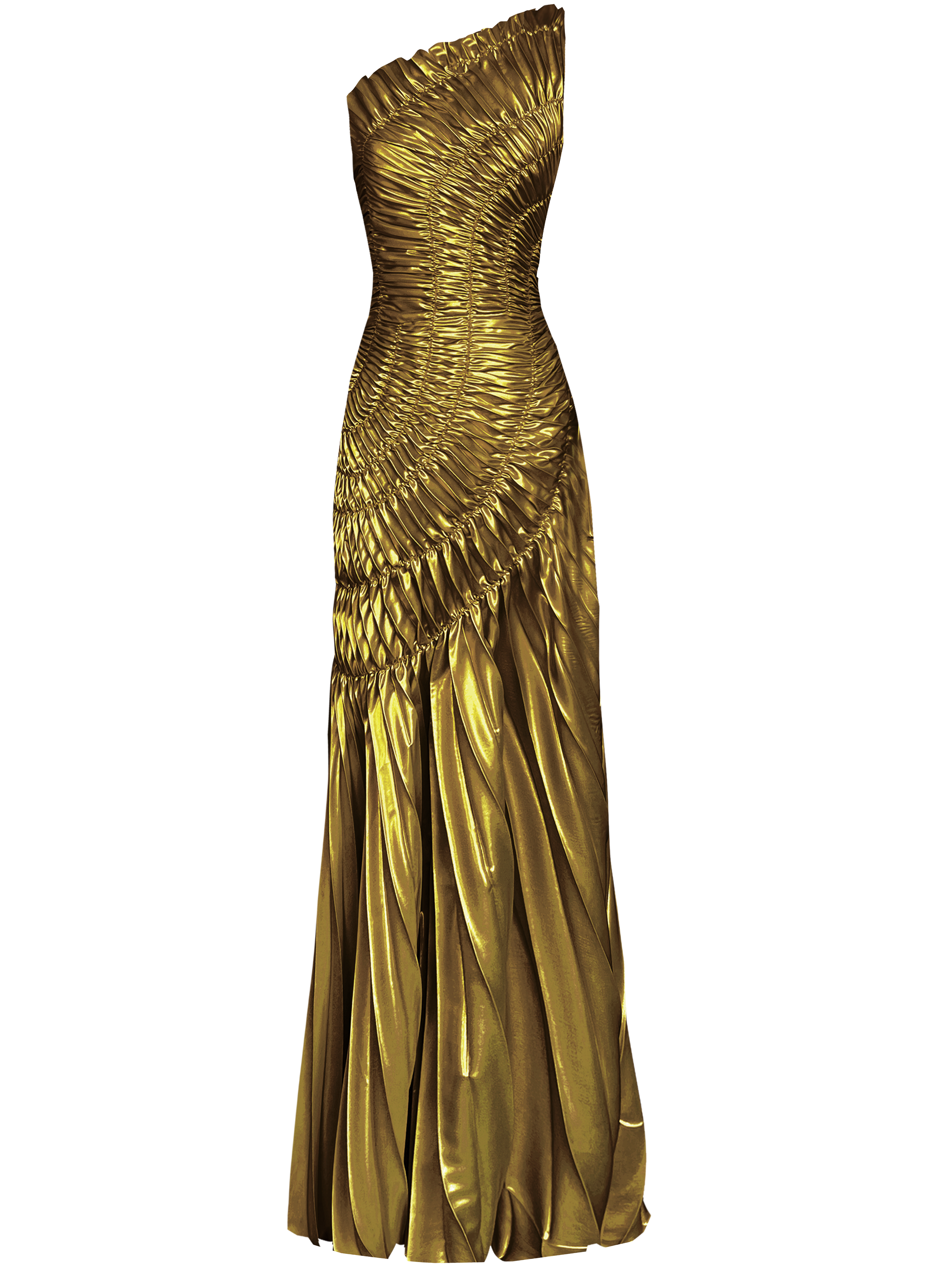 Impression Dress Floor Length Metallic