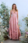 The Scarlette Dress in Light Pink Tapestry Rose