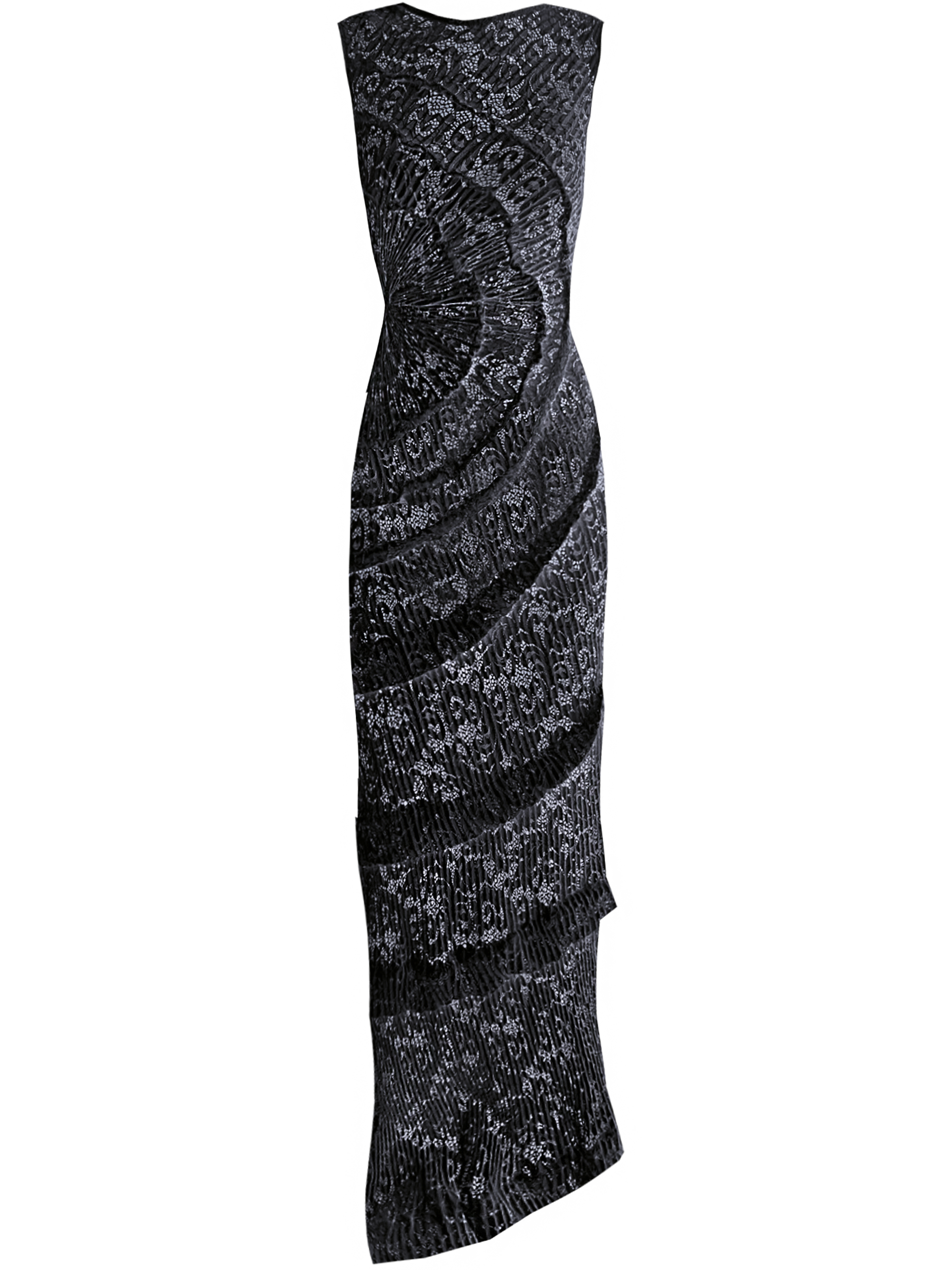 Spiral Dress Floor Length