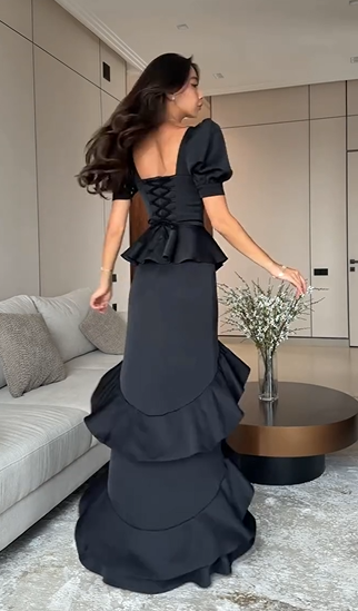 Sweetheart Neckline Corset Back Formal Gown