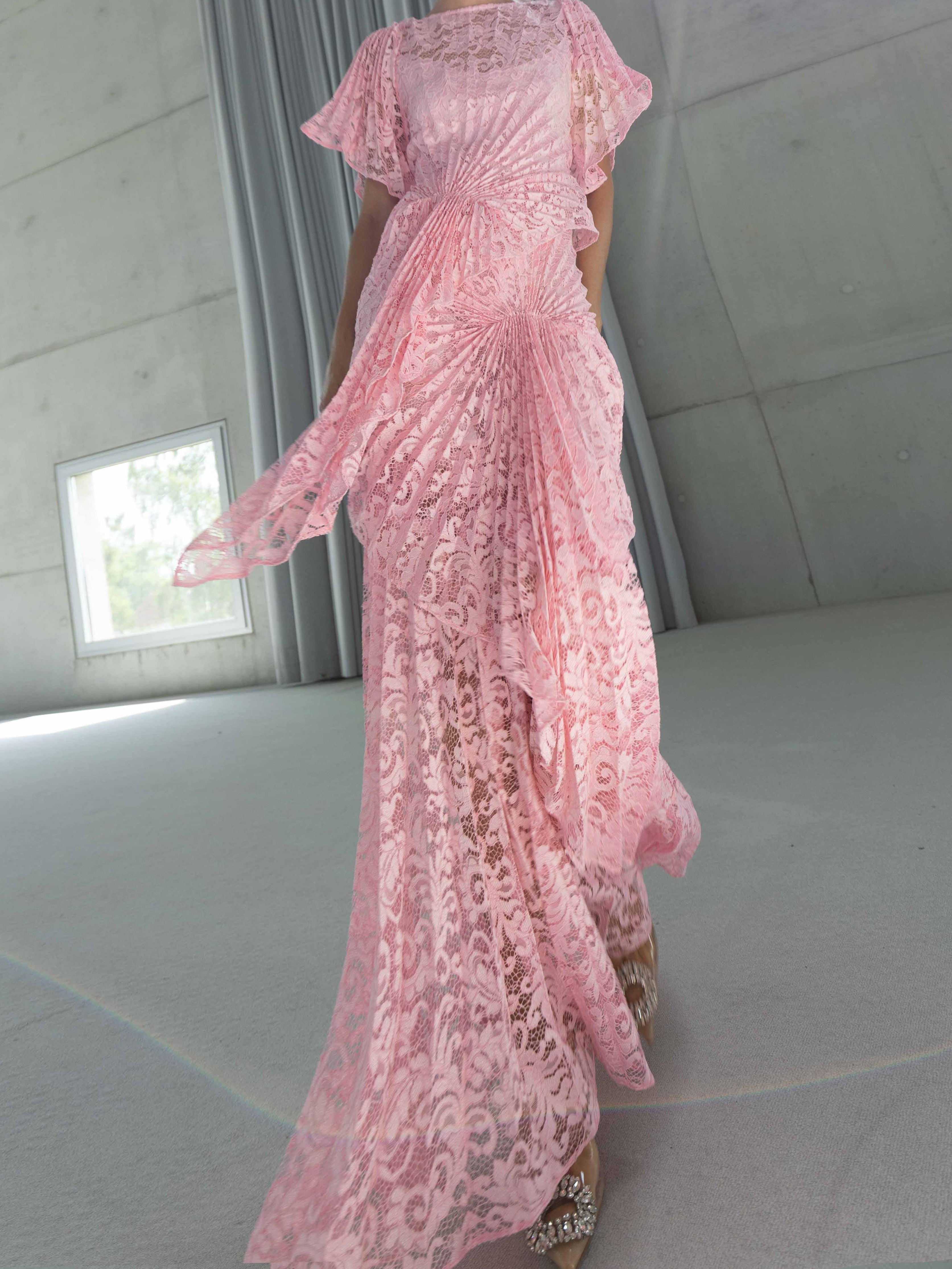 Cascade Dress Floor Length