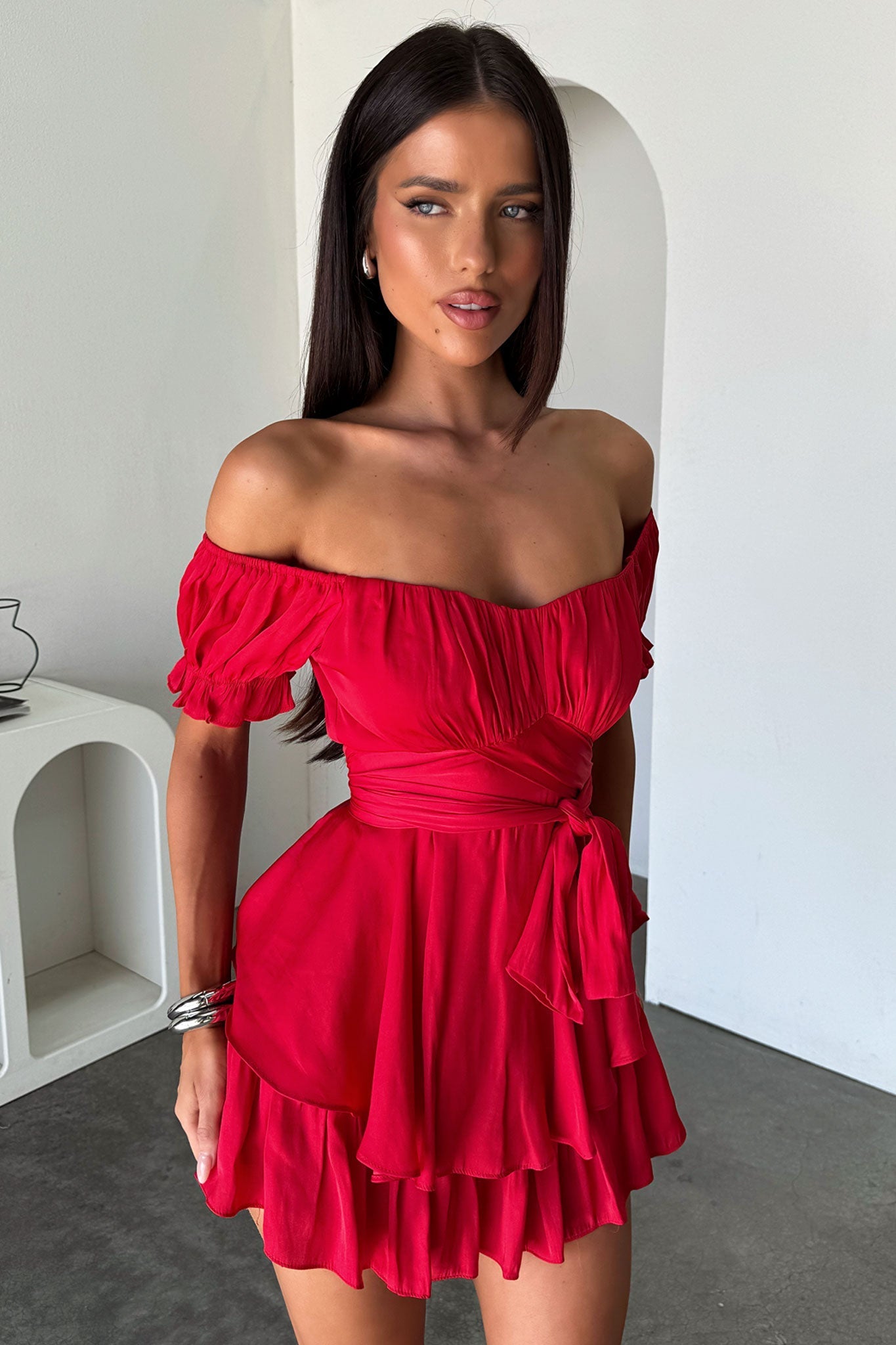 Ciera Playsuit - Red
