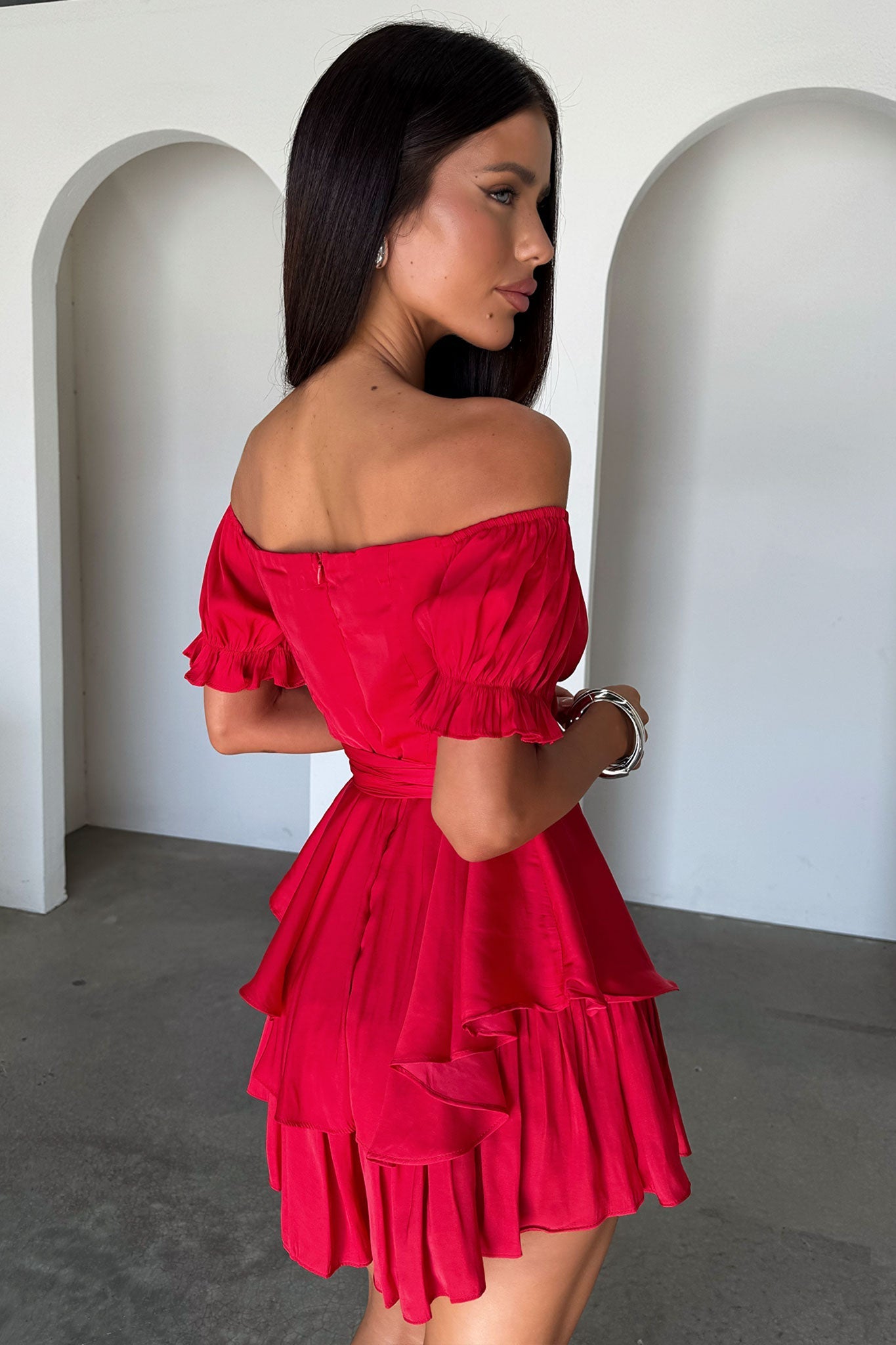 Ciera Playsuit - Red