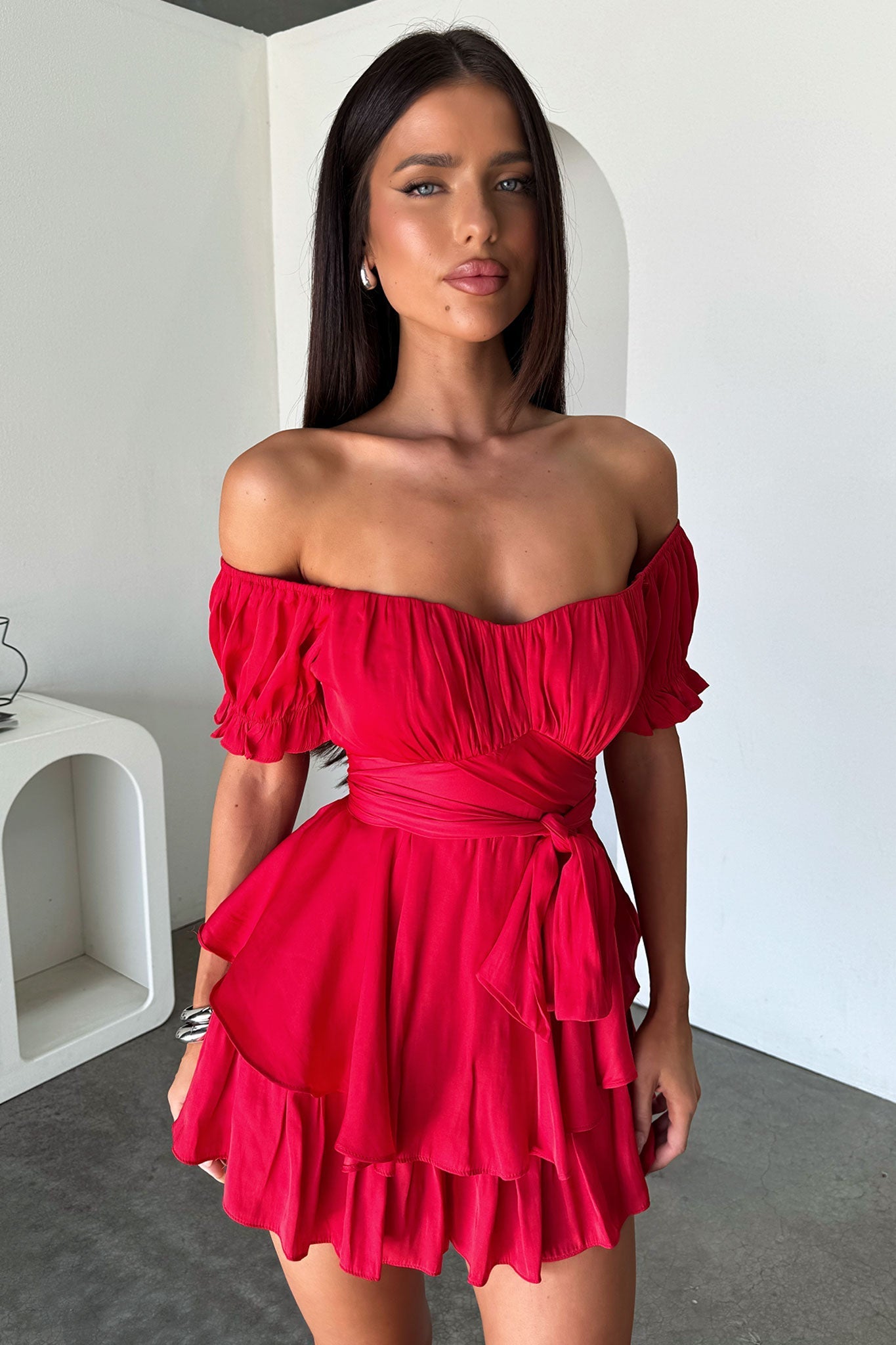 Ciera Playsuit - Red