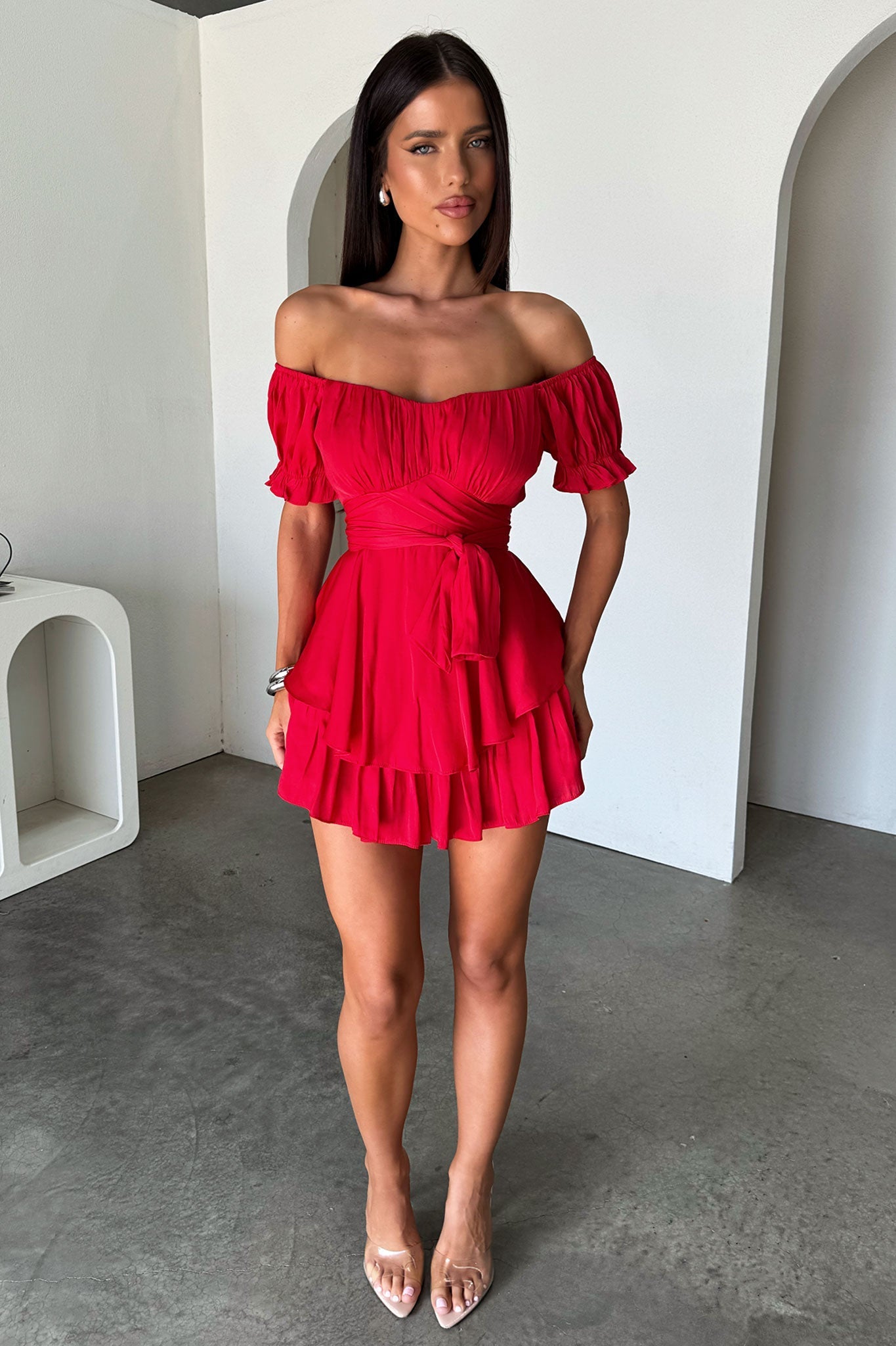 Ciera Playsuit - Red