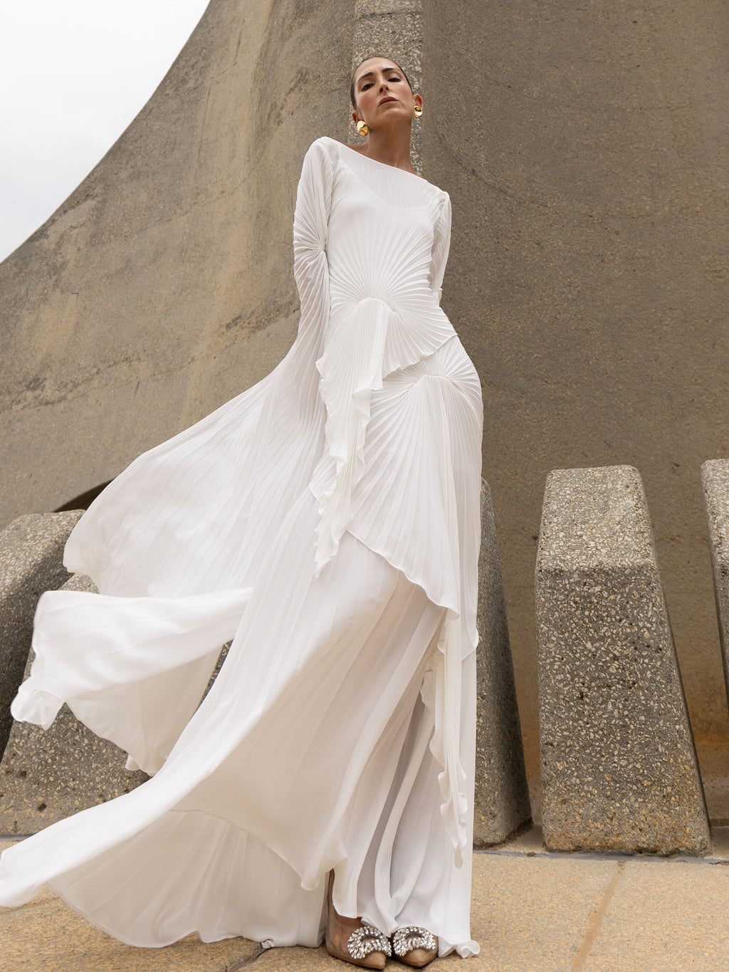 Waterfall Dress Floor Length