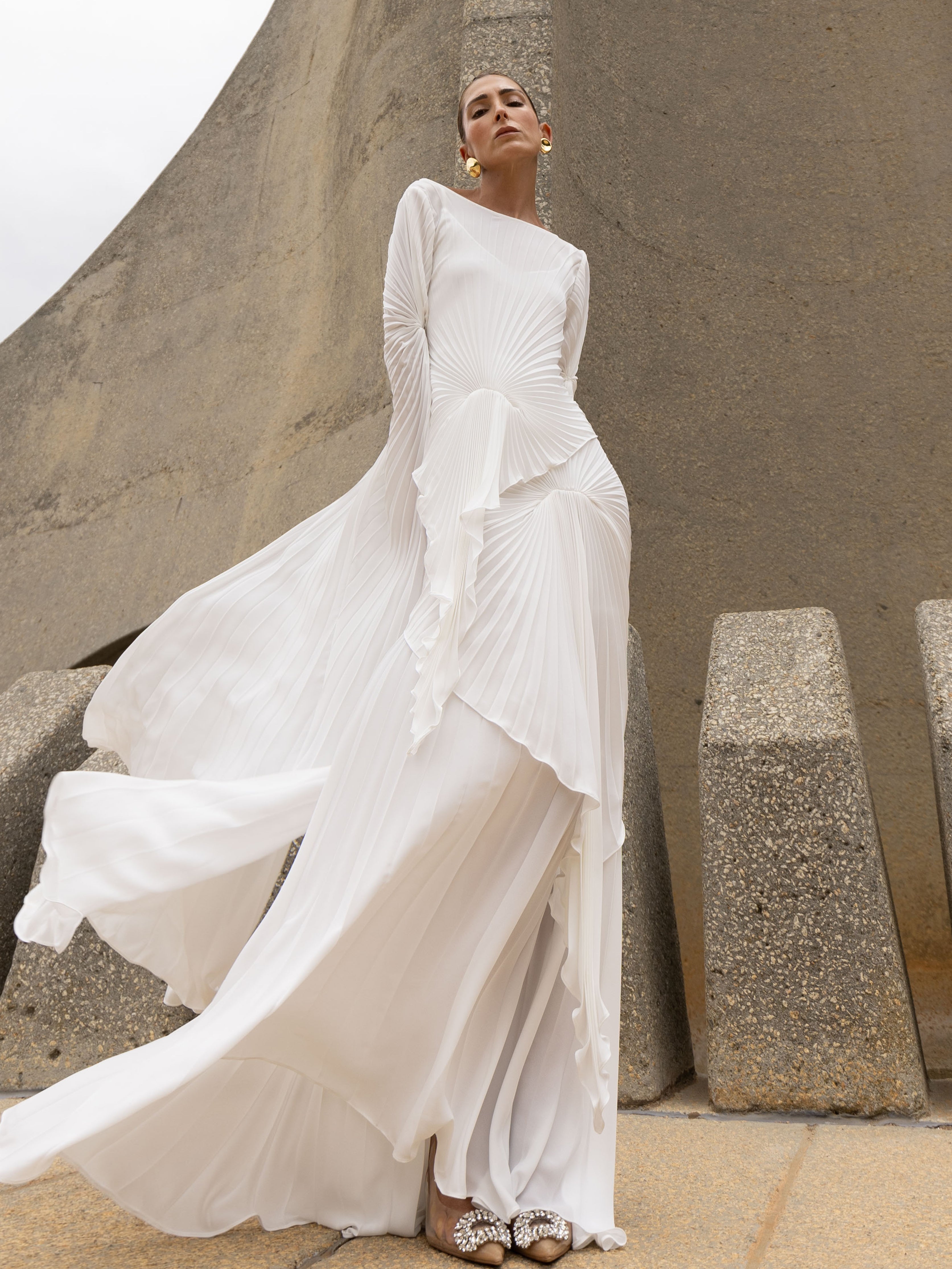 Waterfall Dress Floor Length