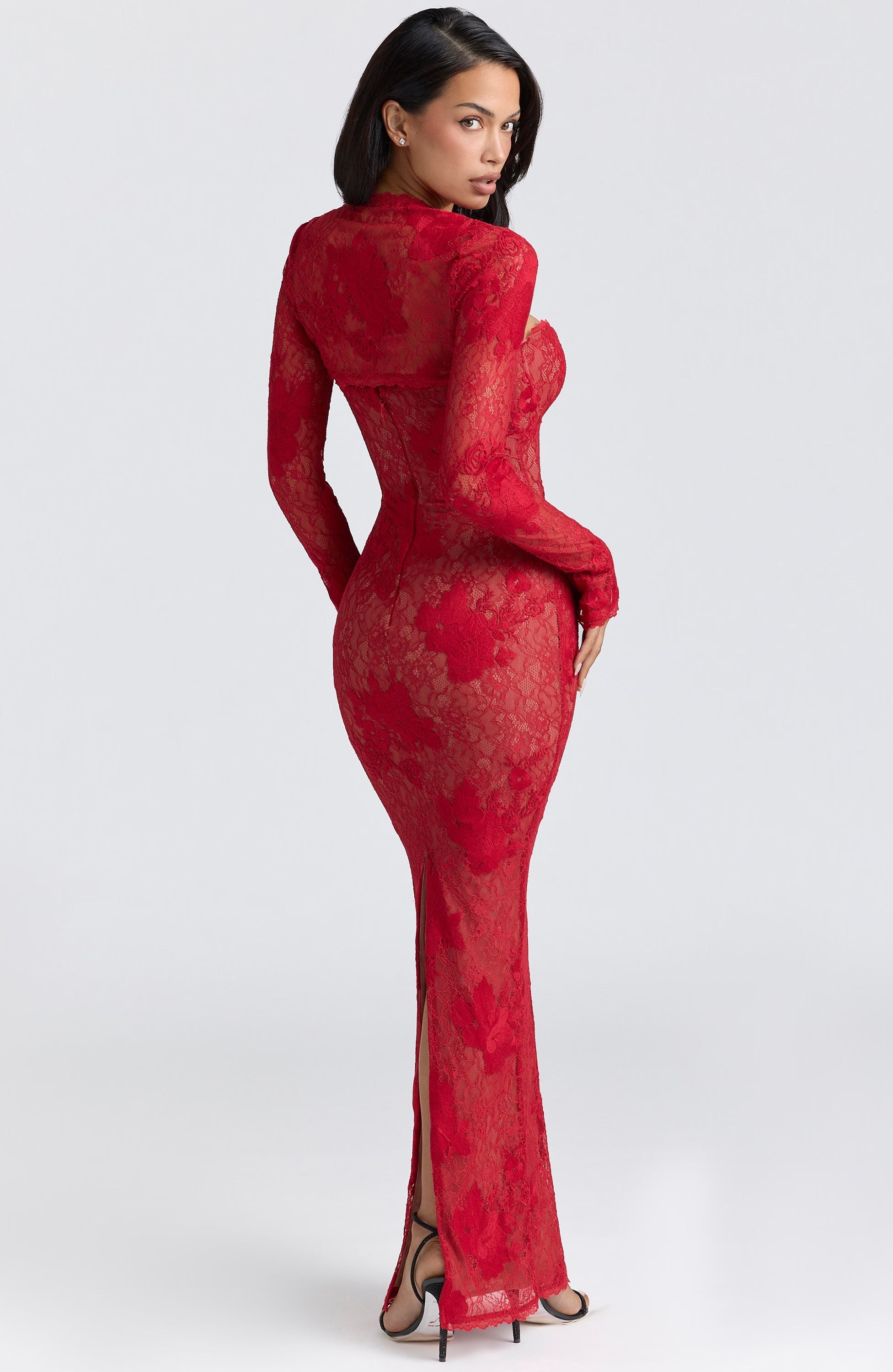 Sexy Lace Bandeau Slim-Fit Dress