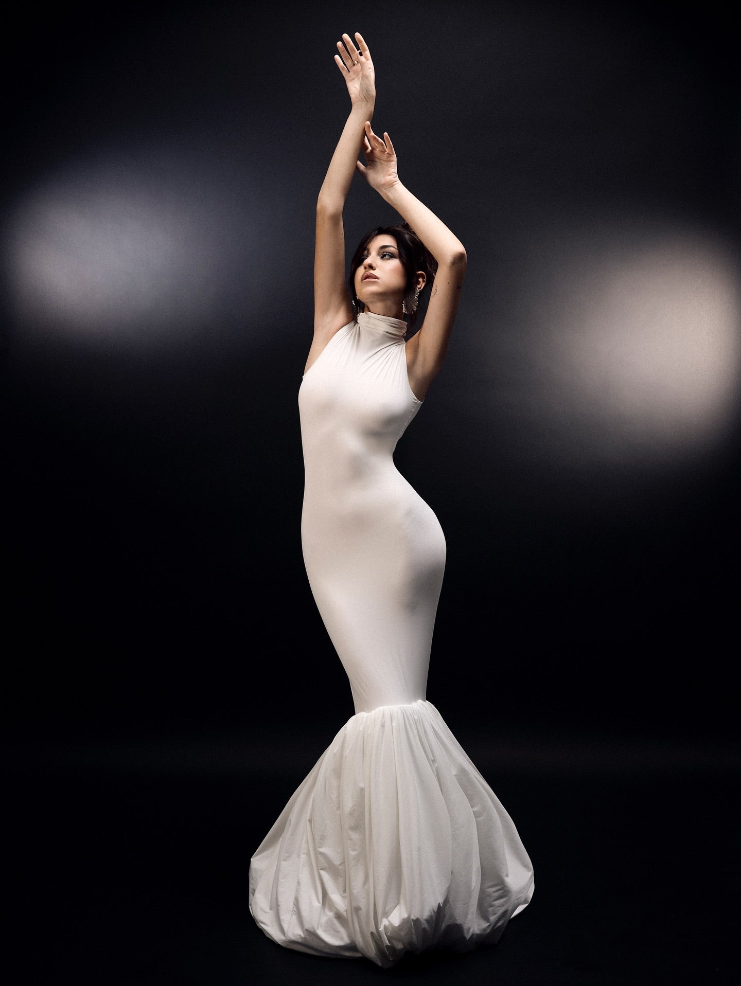Sexy Sleeveless Solid Color Slim-Fitting Patchwork Special Dress