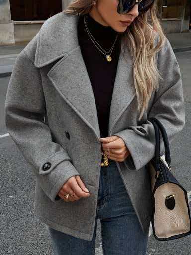 Women's Short Fashion Lapel Coat
