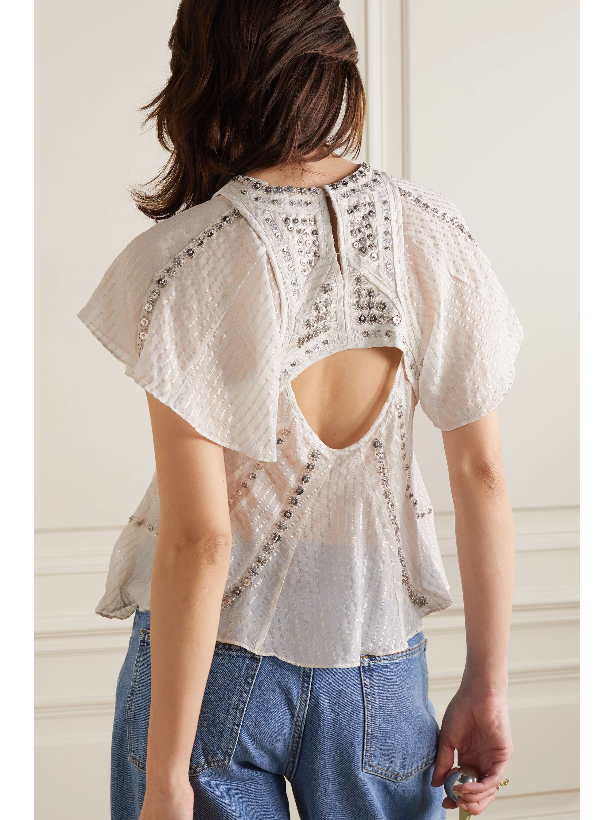 Nora lurex blouse